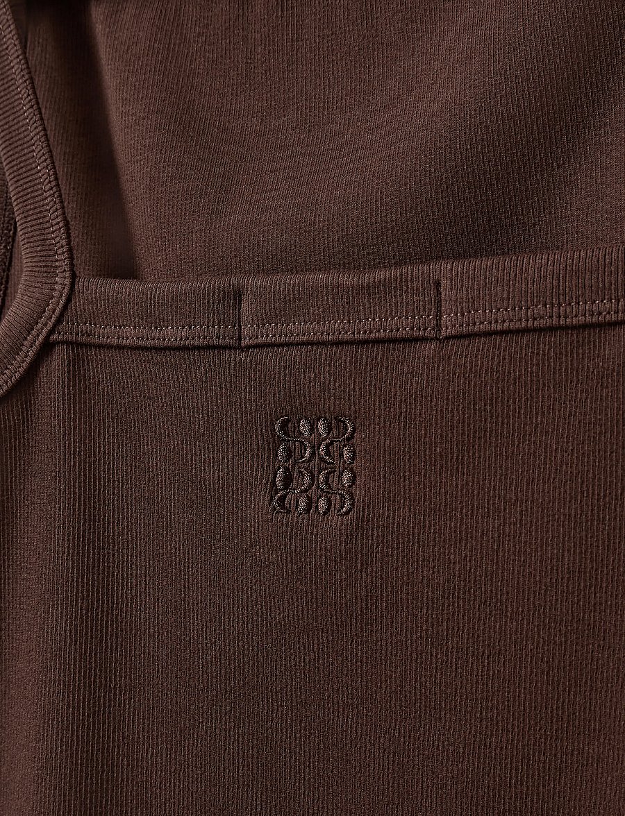 Sofie Schnoor - BREESW RIB TANK TOP - linnen - intense brown - 3