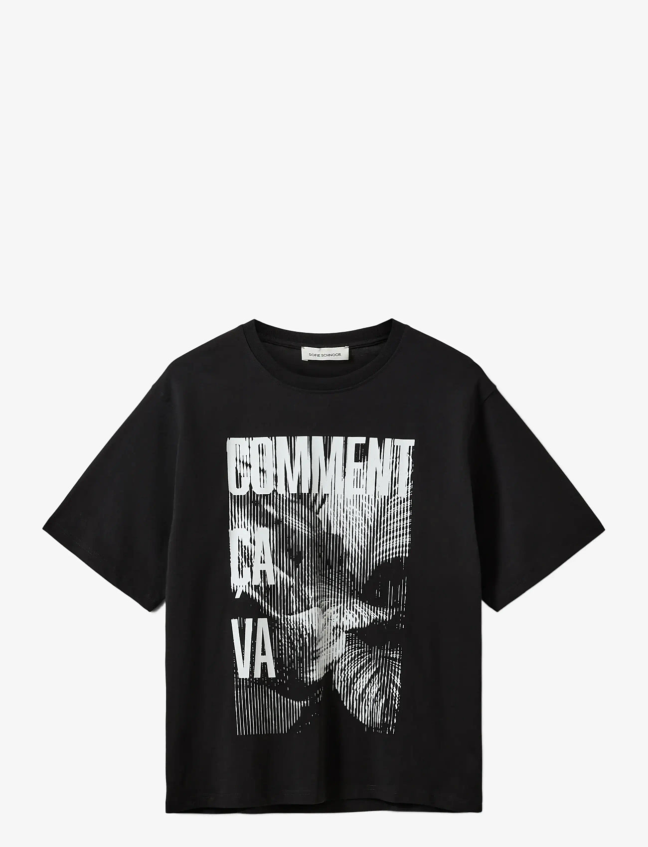 Sofie Schnoor - MAESW OVERSIZED PRINTED T-SHIRT - t-shirts - black - 0