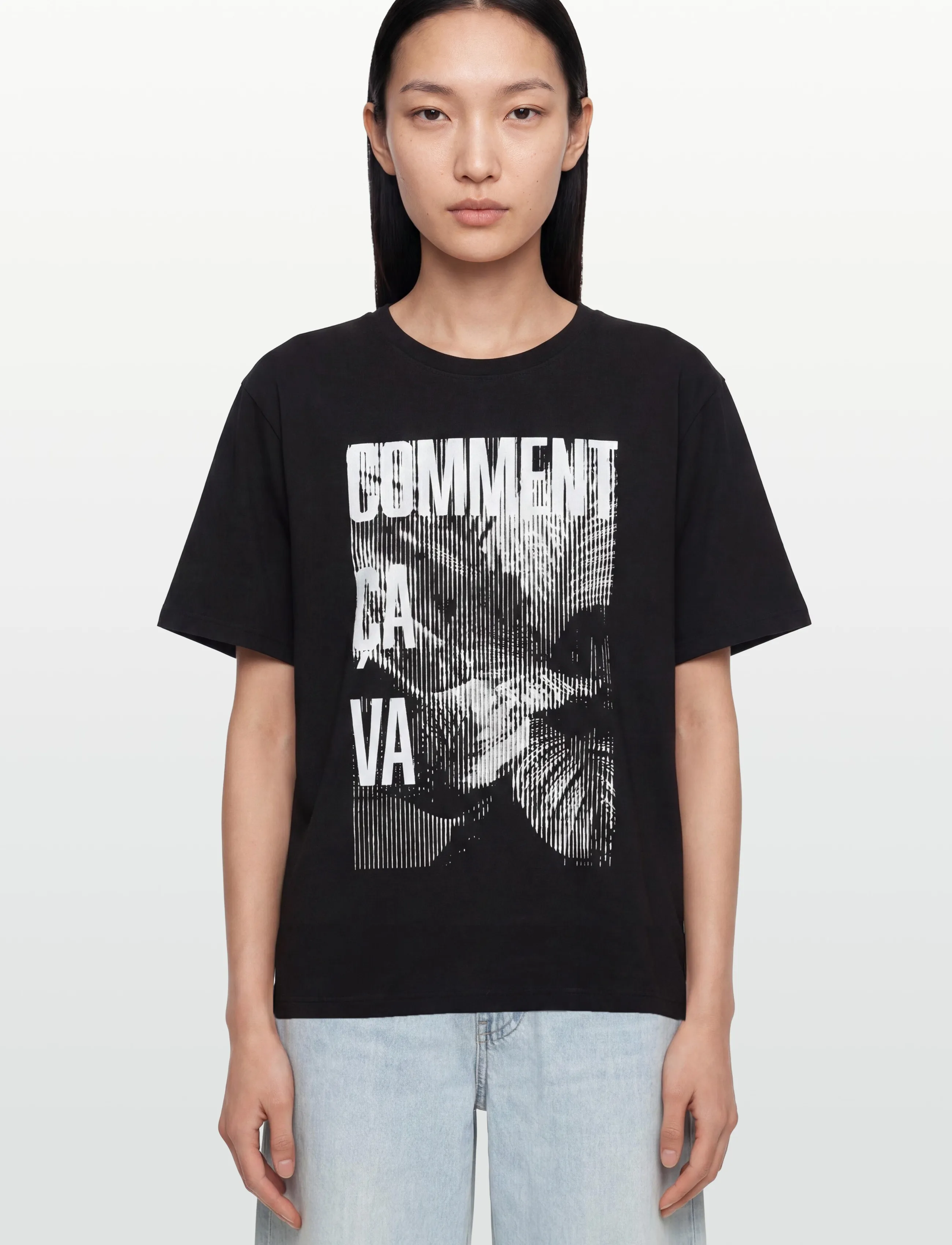 Sofie Schnoor - MAESW OVERSIZED PRINTED T-SHIRT - t-shirts - black - 3