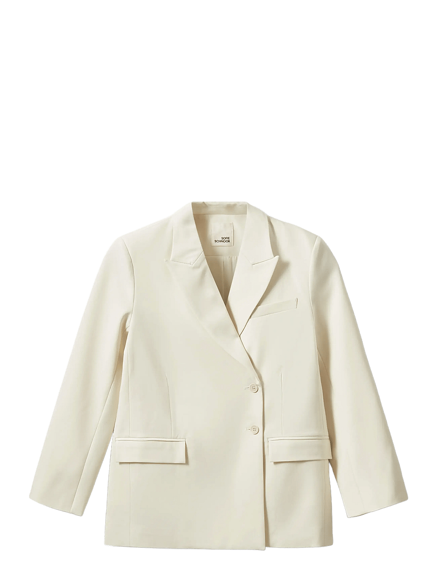 Sofie Schnoor - HARPIRSW BOXY BLAZER - zweireihige blazer - off white - 1