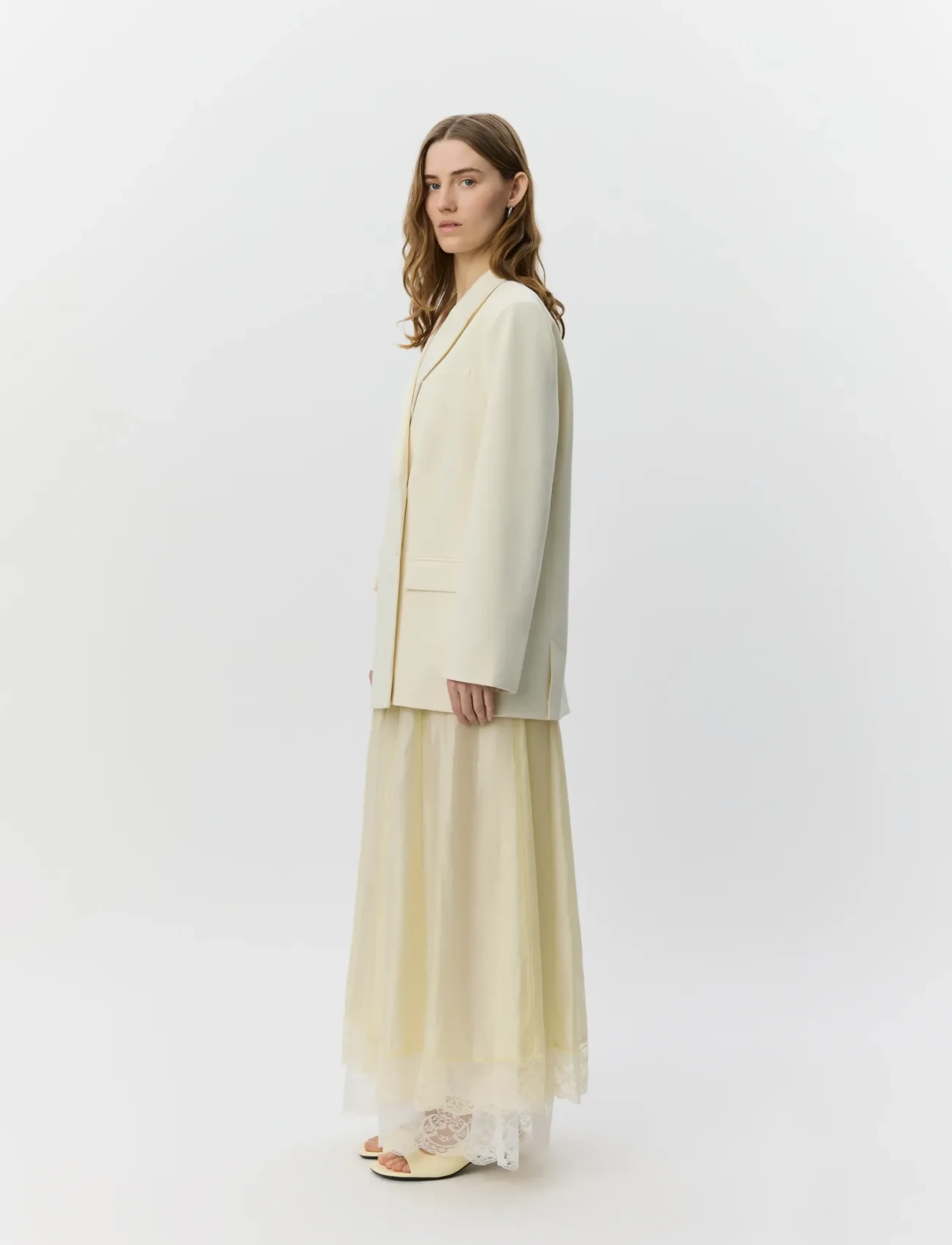 Sofie Schnoor - HARPIRSW BOXY BLAZER - double breasted blazers - off white - 3