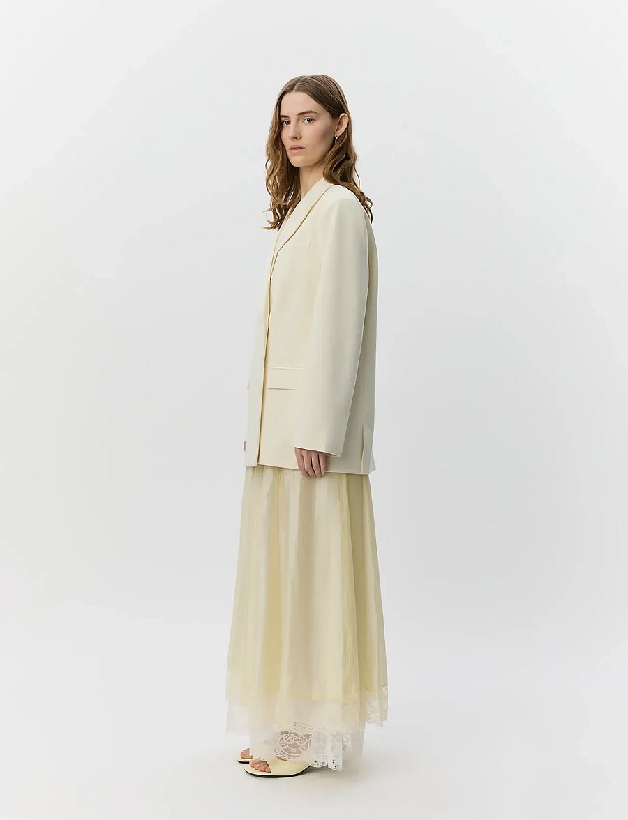 Sofie Schnoor - HARPIRSW BOXY BLAZER - zweireihige blazer - off white - 3