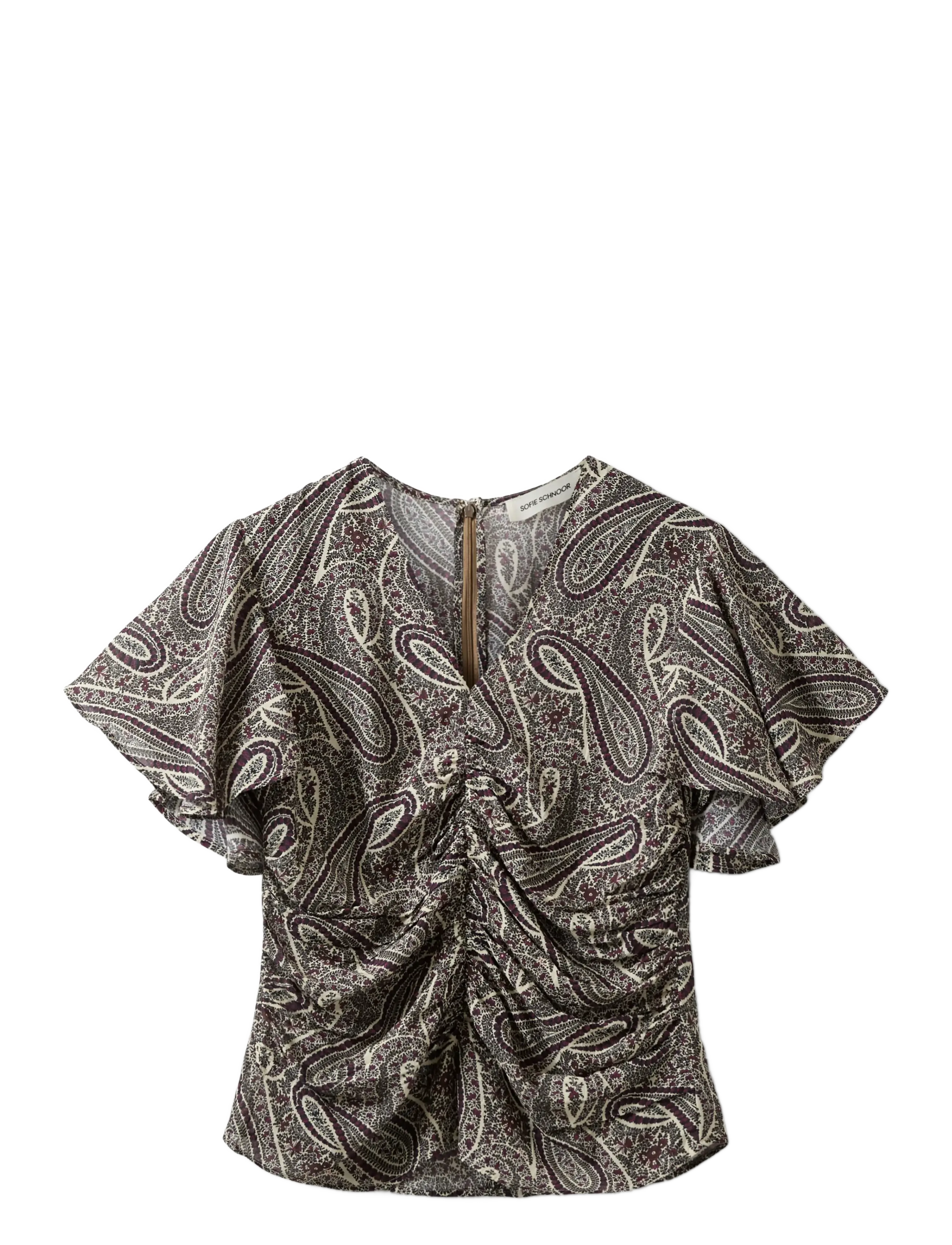 Sofie Schnoor LEELASW PRINTED BLOUSE - Blusen & Hemden - BORDEAUX MIX PAISLEY / multi