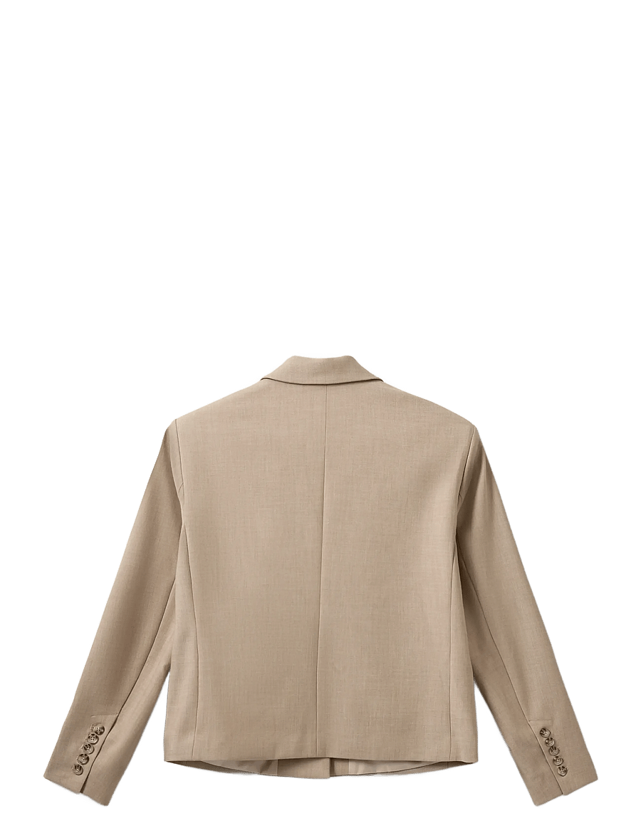 Sofie Schnoor - ELLYSW SHORT BLAZER - cropped blazers - light sand - 2