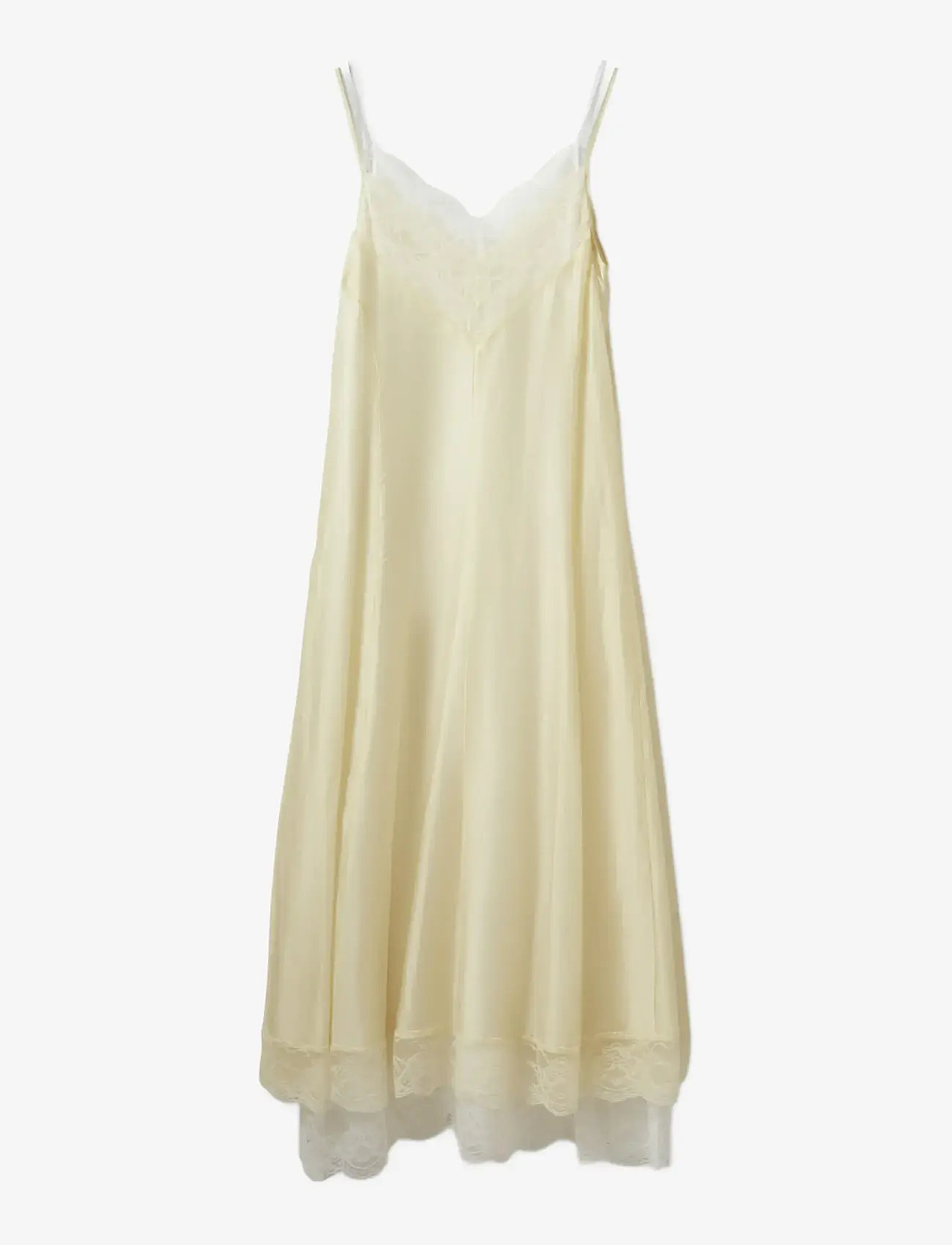 Sofie Schnoor - ESMASW DRESS WITH LACE DETAILS - creme yellow - 1