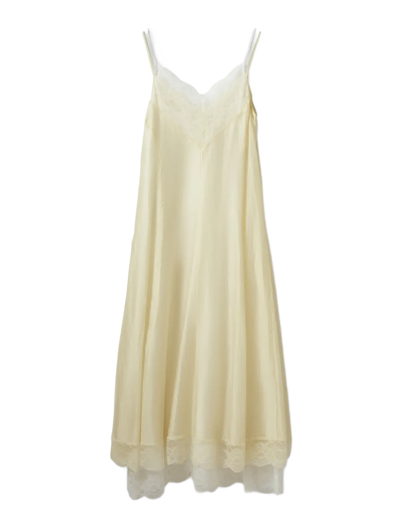 Sofie Schnoor ESMASW DRESS WITH LACE DETAILS - Bodies & underkjoler - CREME YELLOW / yellow