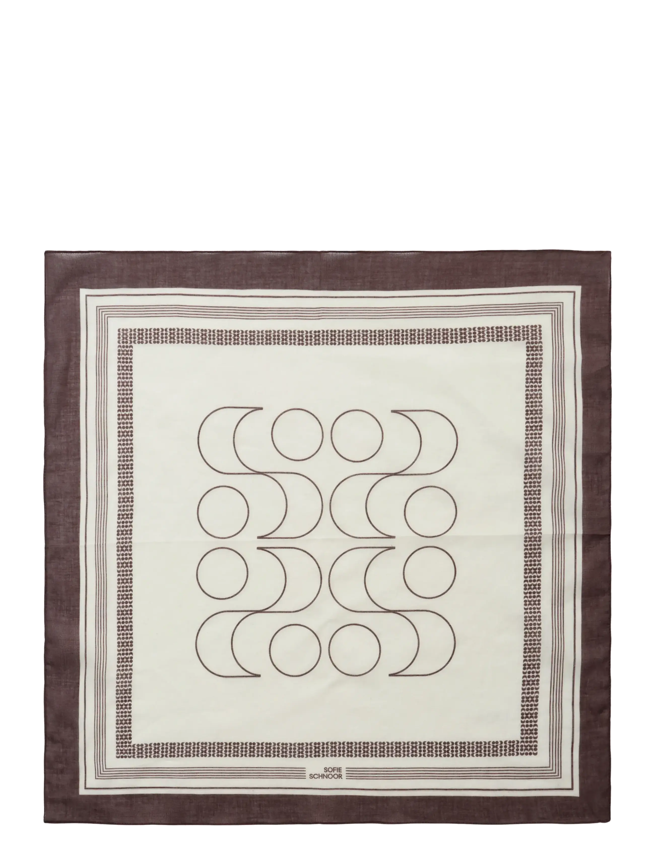 Sofie Schnoor HAILYSW SCARF - Accessoires - OFF WHITE / brown