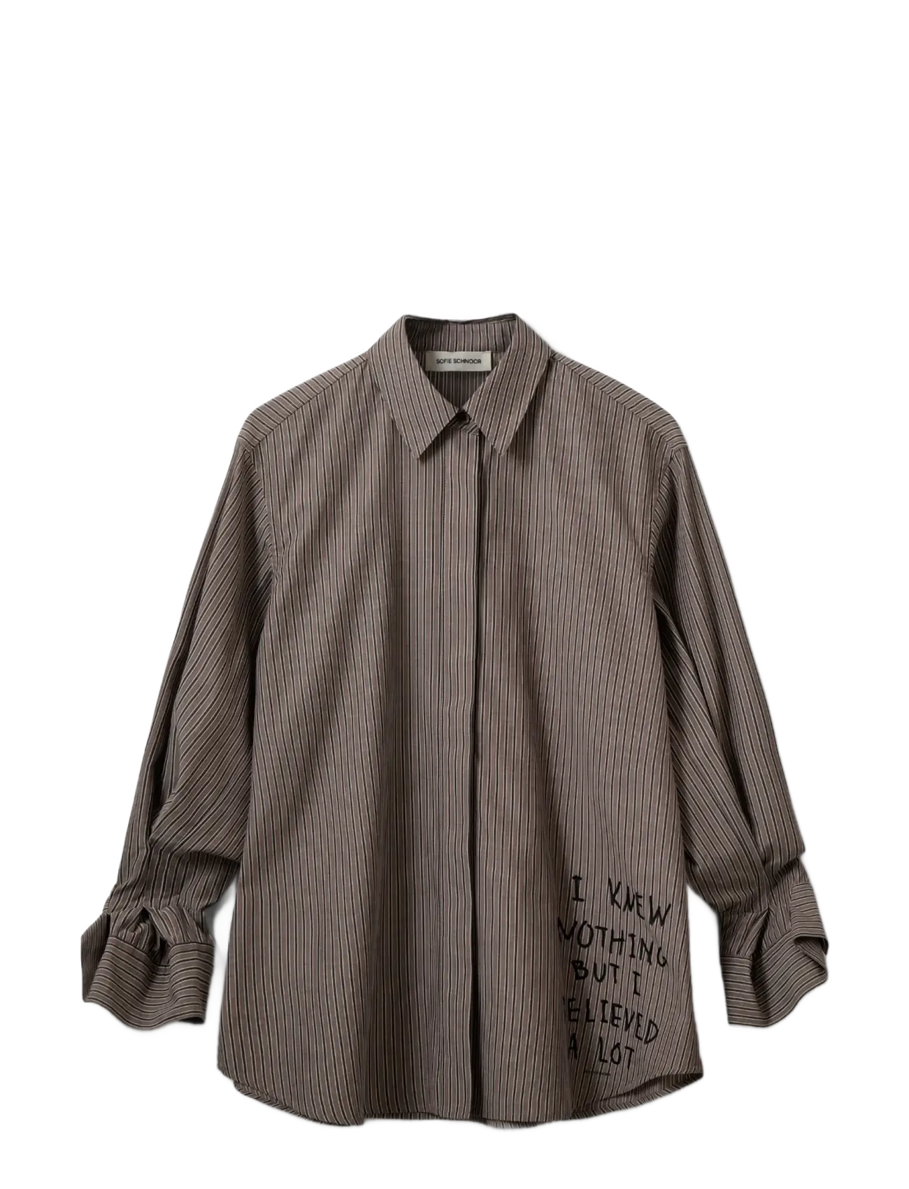 Sofie Schnoor ABBYSW MOOMIN SHIRT - Sofie Schnoor - BROWN STRIPED / brown