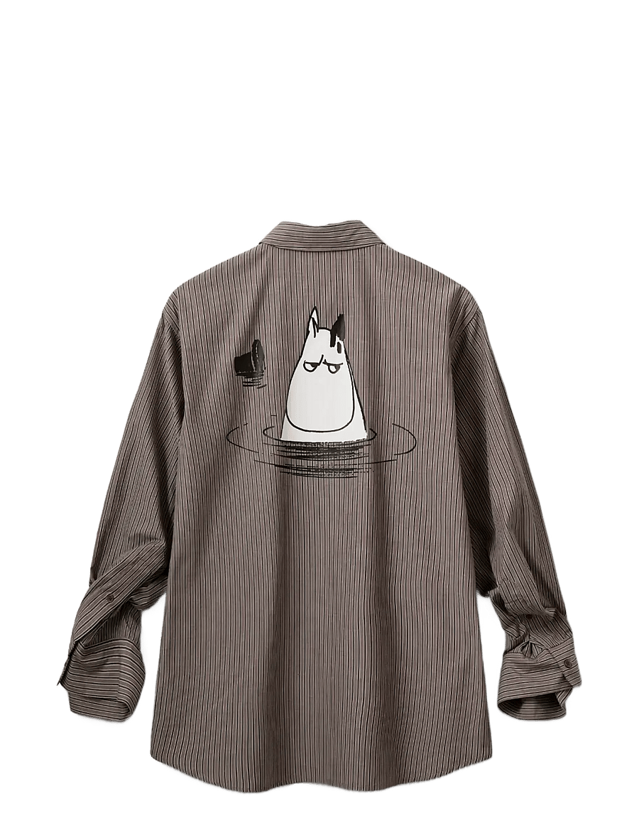 Sofie Schnoor - ABBYSW MOOMIN SHIRT - hemden - brown striped - 2