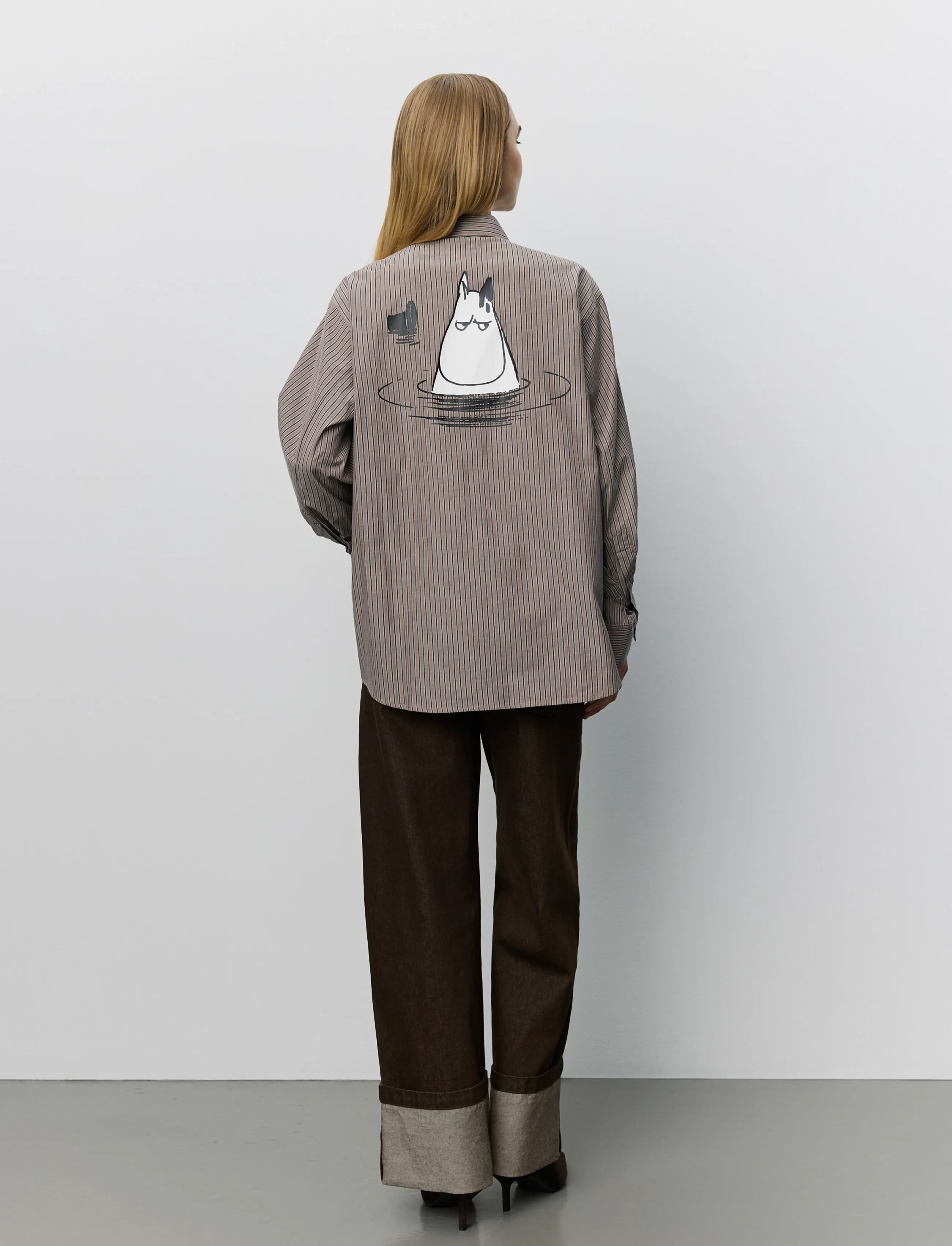 Sofie Schnoor - ABBYSW MOOMIN SHIRT - hemden - brown striped - 5
