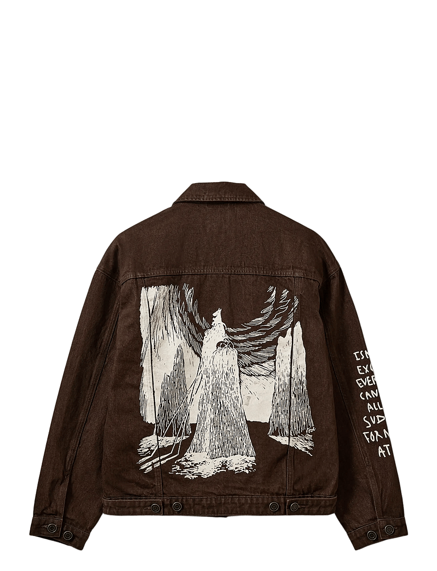 Sofie Schnoor - AUDREYSW MOOMIN DENIM JACKET - forårsjakker - dark brown - 2