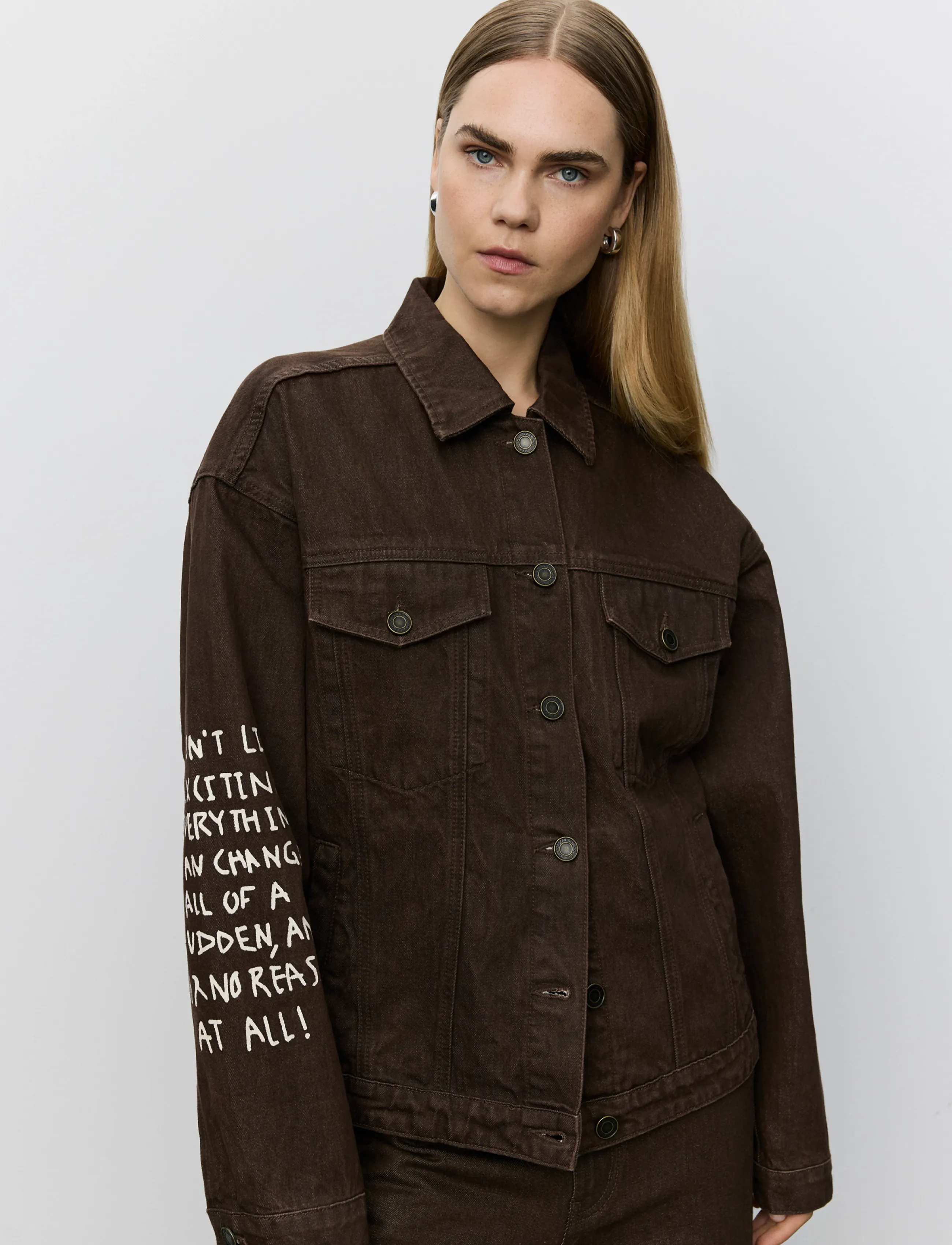 Sofie Schnoor AUDREYSW MOOMIN DENIM JACKET - Jakker & Frakker - DARK BROWN / brown