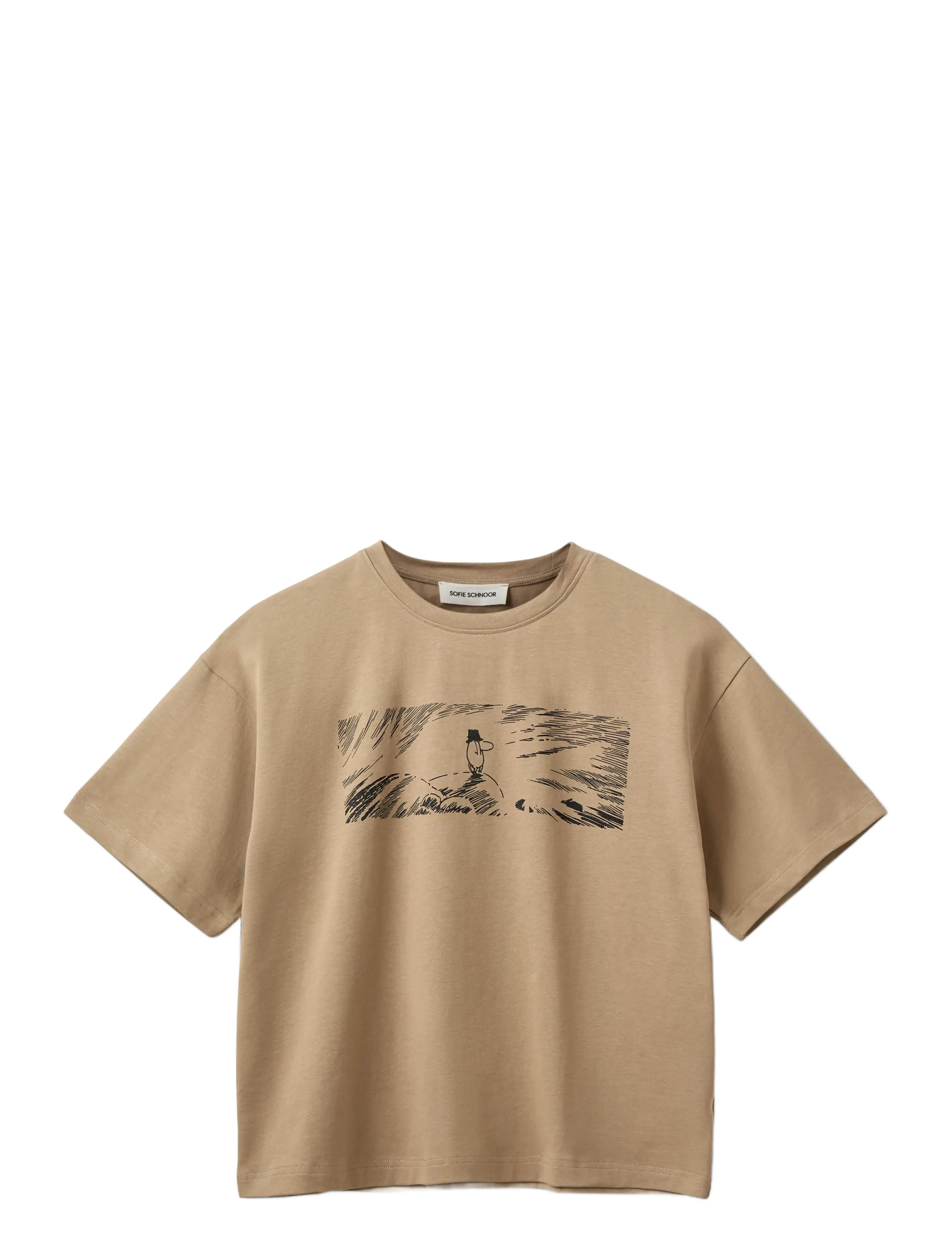 Sofie Schnoor VERINASW MOOMIN BOXY T-SHIRT - Sofie Schnoor - SAND / beige
