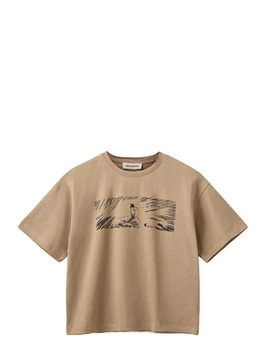 Sofie Schnoor - VERINASW MOOMIN BOXY T-SHIRT - t-shirts - sand - 1