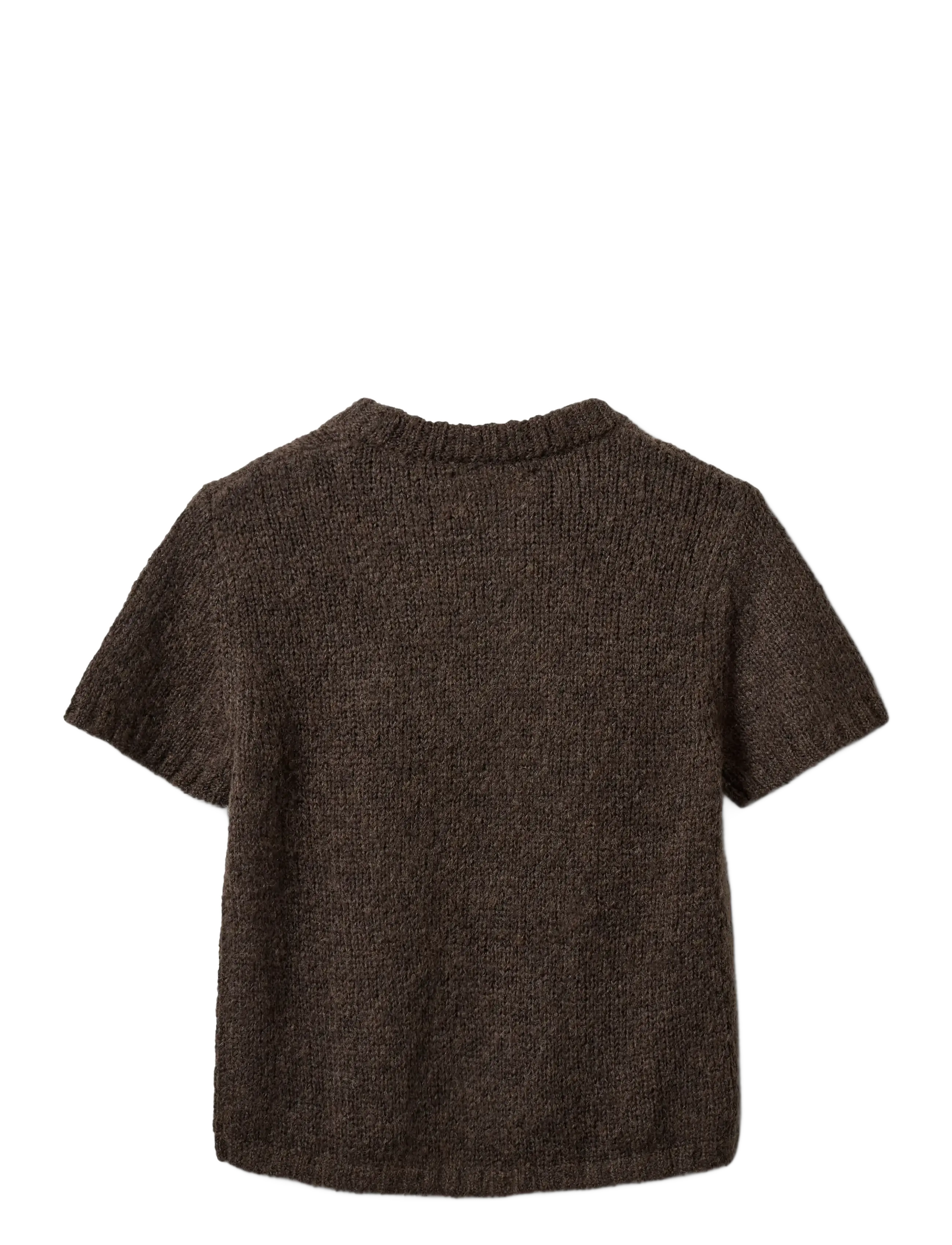 Sofie Schnoor - SAGASW SHORT SLEEVE KNIT SWEATER - dark brown - 2