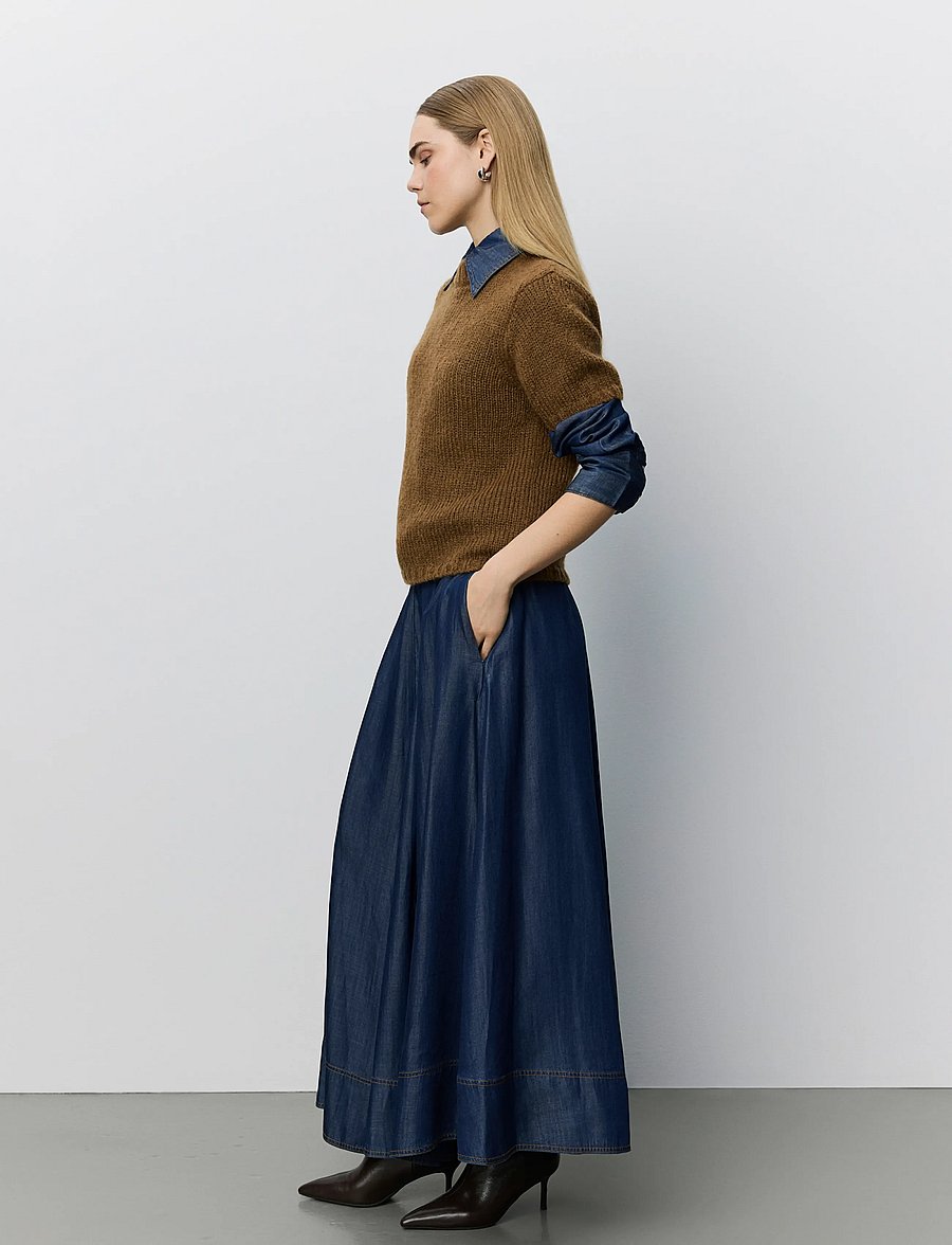 Sofie Schnoor - SAGASW SHORT SLEEVE KNIT SWEATER - dark brown - 3
