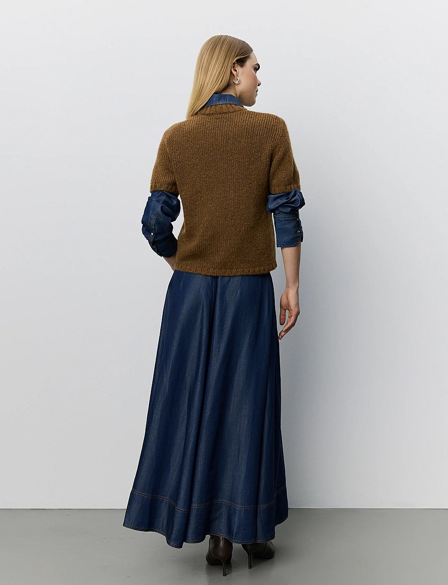 Sofie Schnoor - SAGASW SHORT SLEEVE KNIT SWEATER - dark brown - 5
