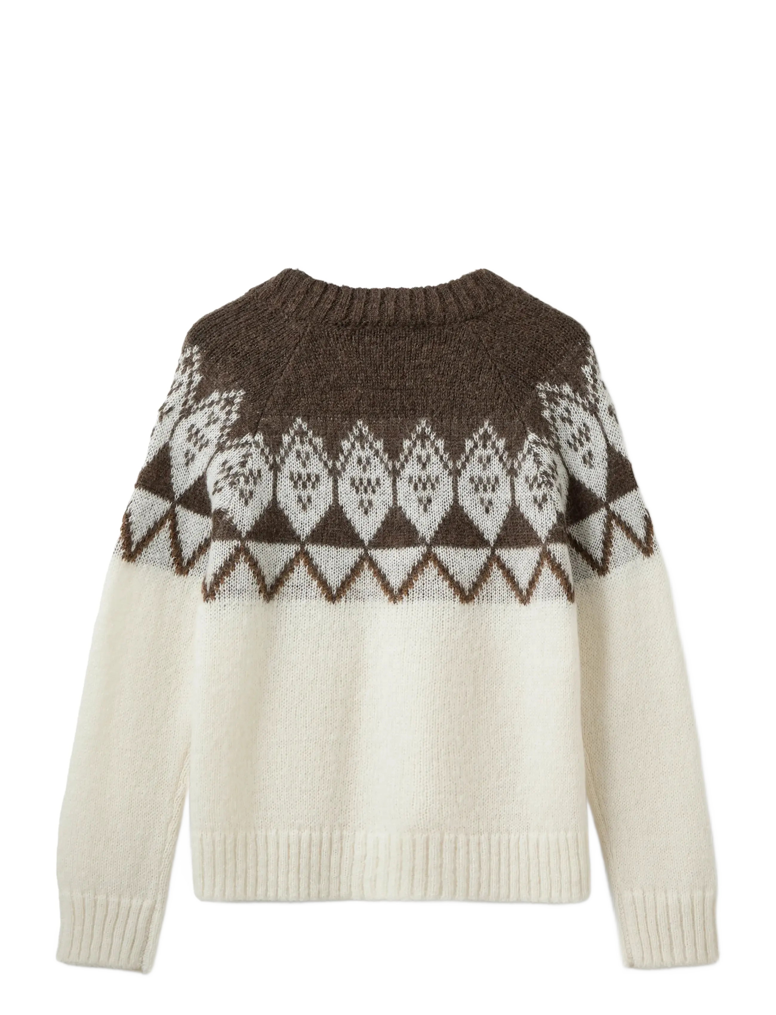Sofie Schnoor - ALLEGRASW V-NECK KNIT SWEATER - off white - brown - 2