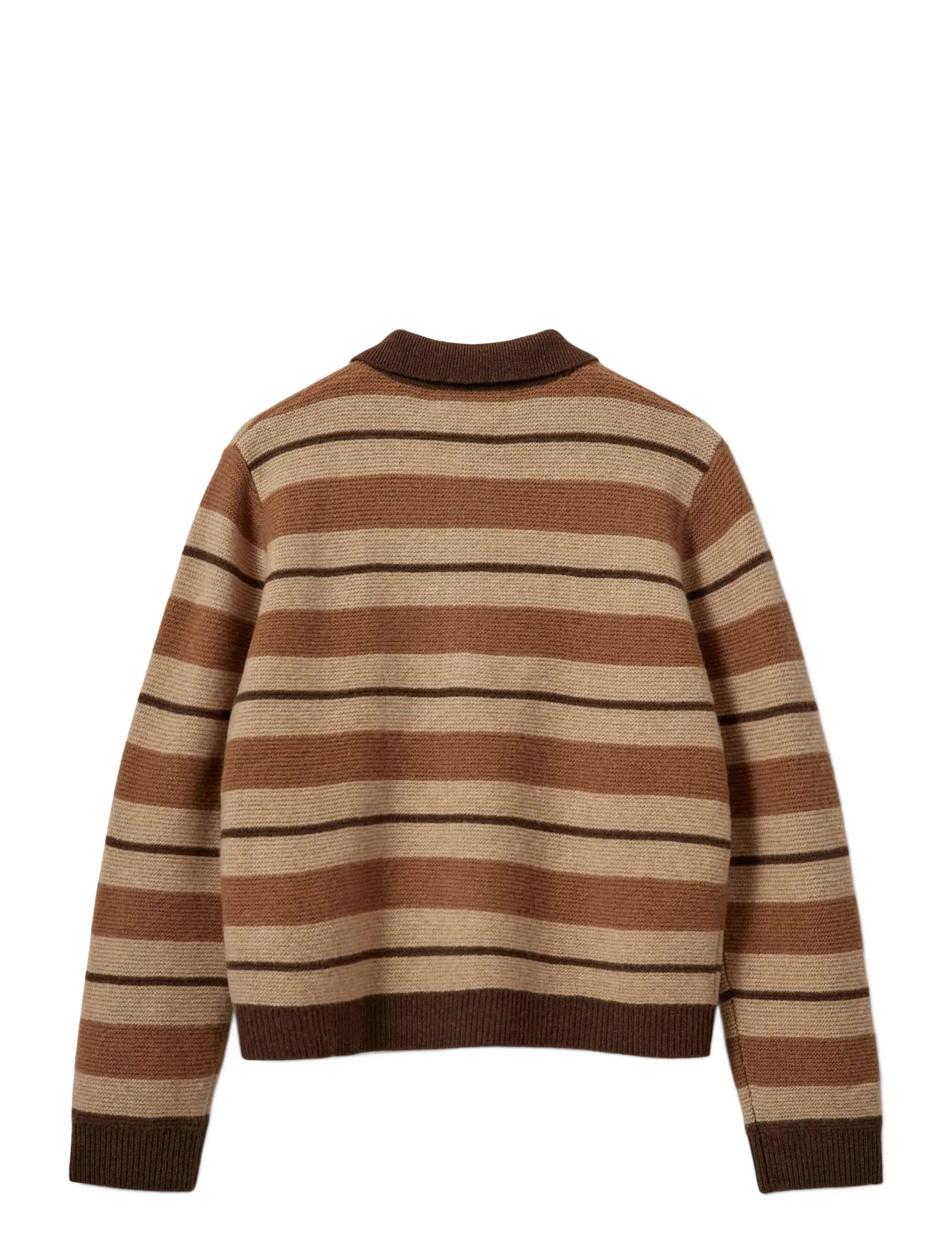 Sofie Schnoor - STORMASW STRIPED KNIT POLO - brown melange - 2