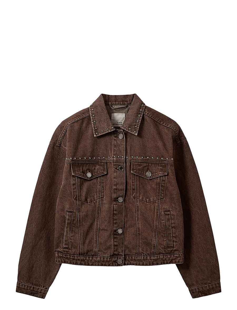 Sofie Schnoor - AUDRISW DENIM JACKET WITH RIVETS - forårsjakker - middle brown - 1