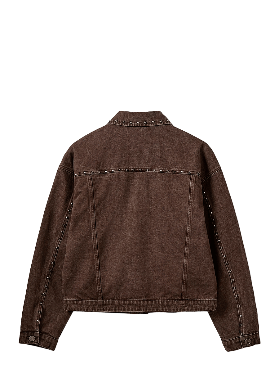 Sofie Schnoor - AUDRISW DENIM JACKET WITH RIVETS - forårsjakker - middle brown - 2