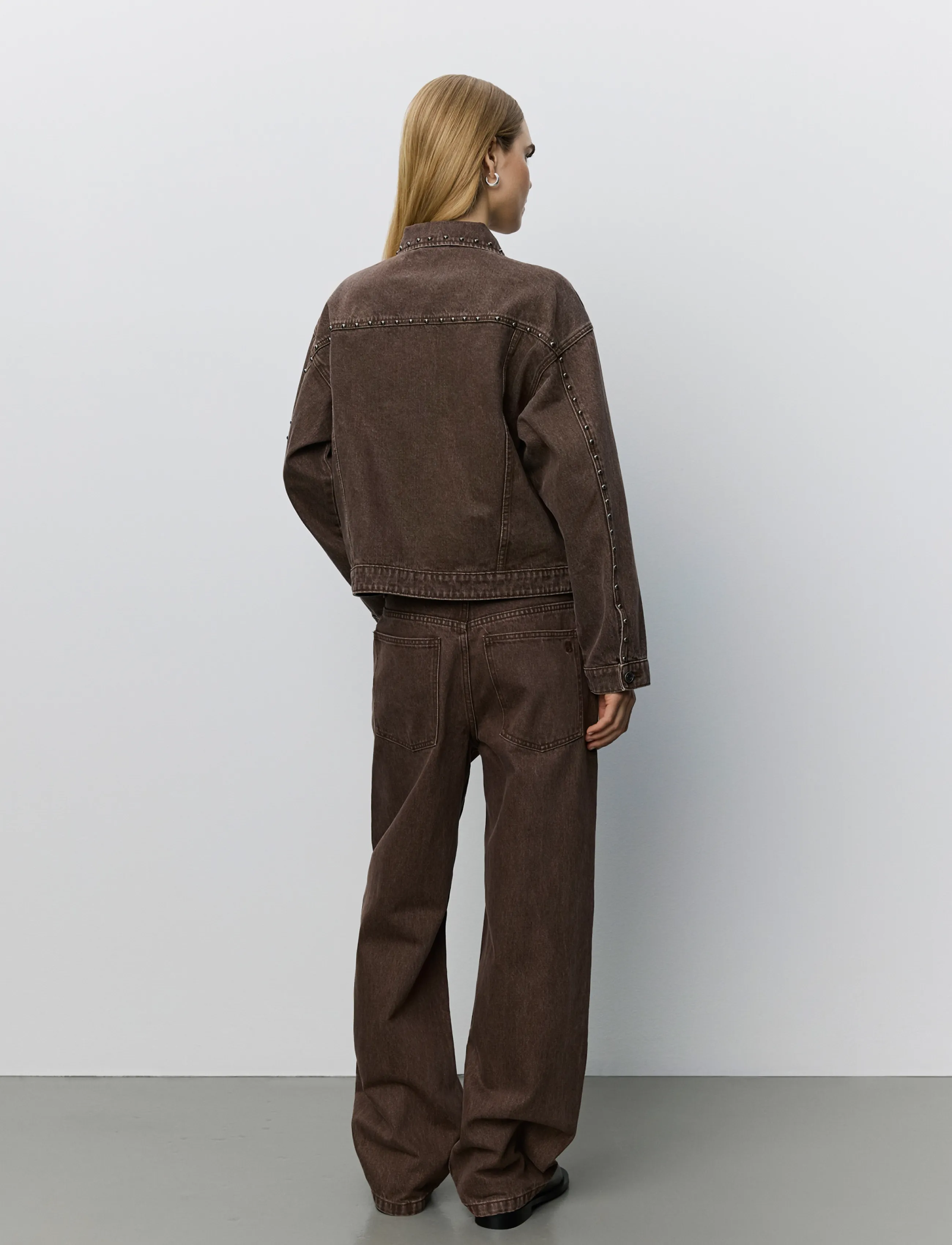 Sofie Schnoor - AUDRISW DENIM JACKET WITH RIVETS - middle brown - 4