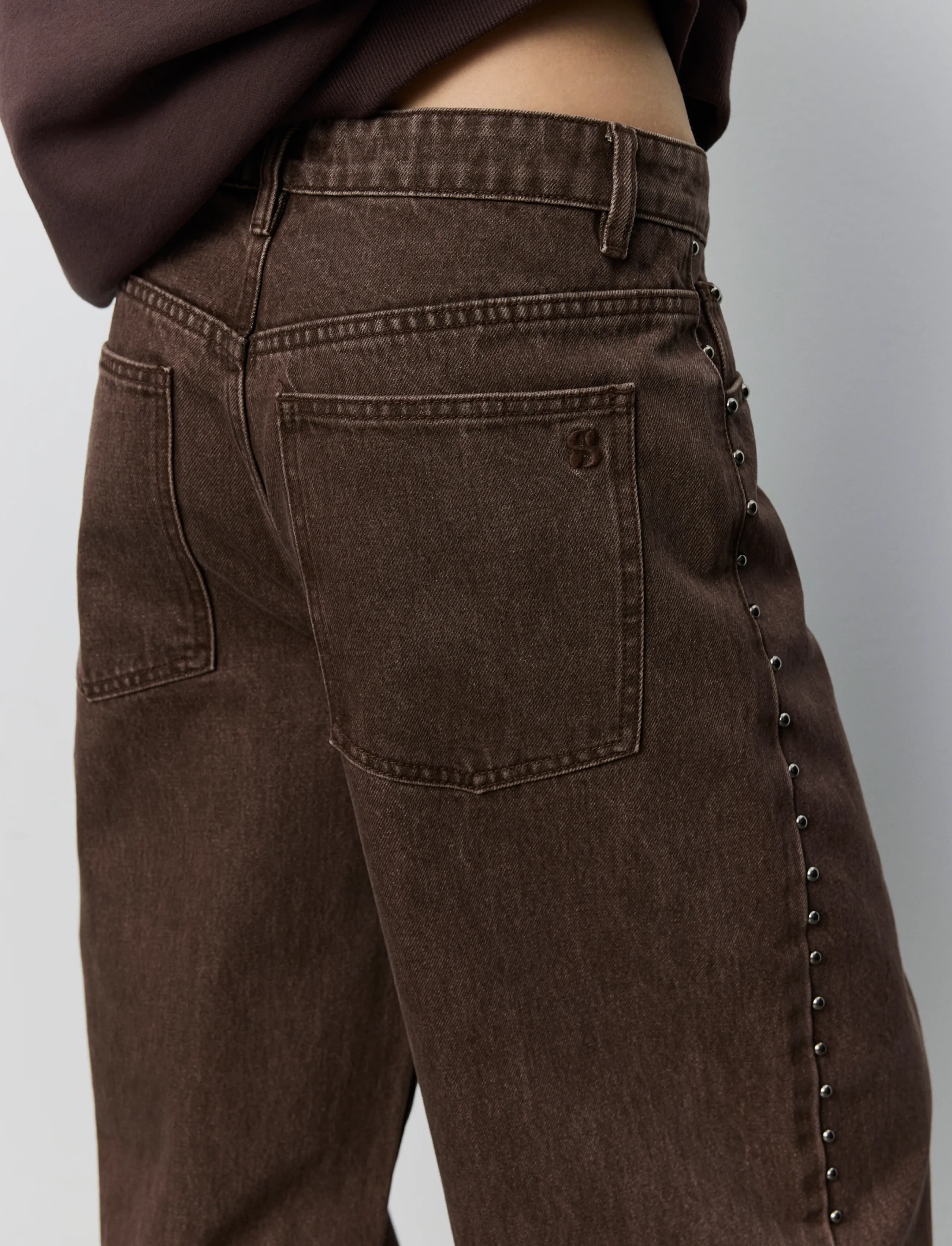 Sofie Schnoor - HAVANASW BARREL JEANS WITH RIVETS - middle brown - 3