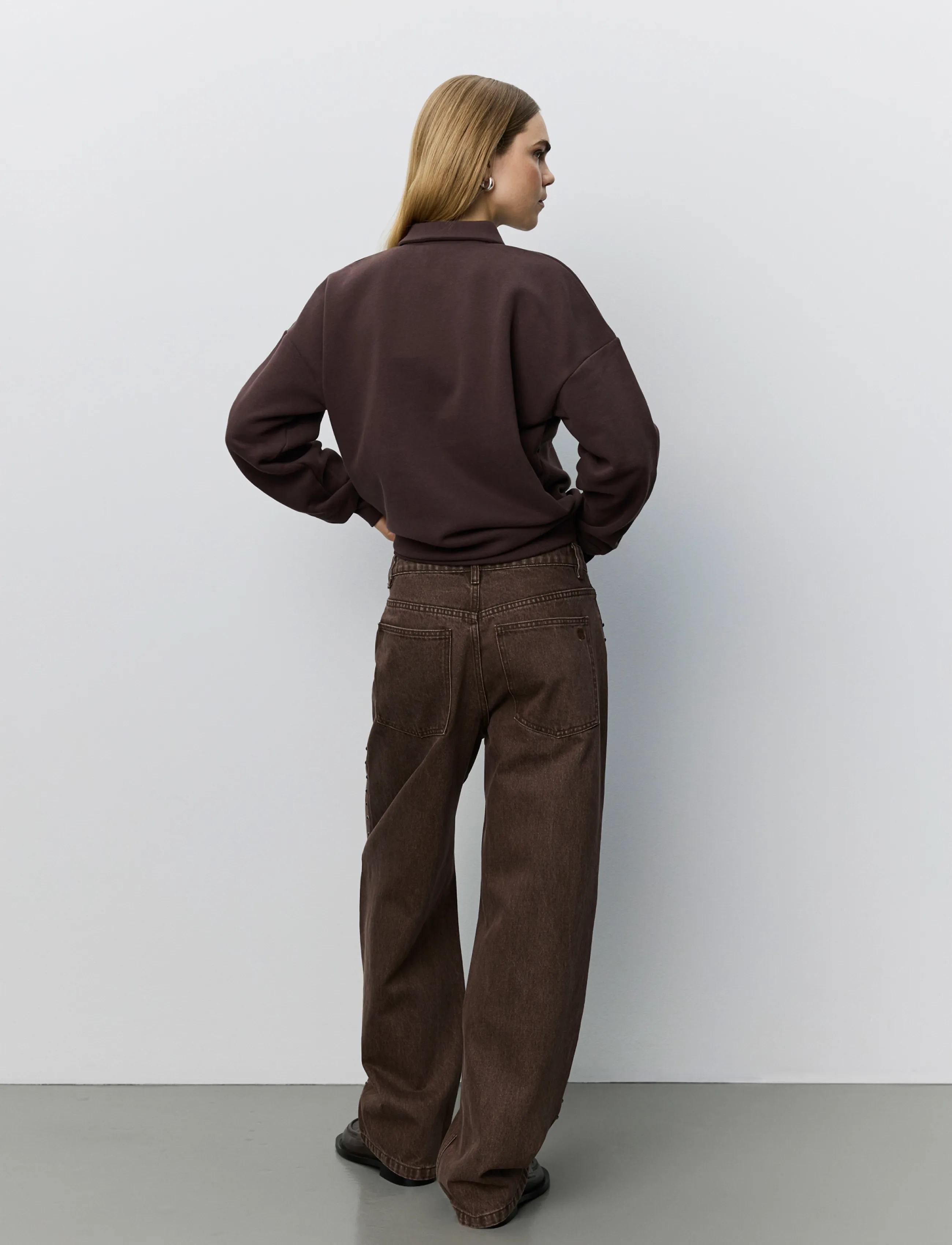 Sofie Schnoor - HAVANASW BARREL JEANS WITH RIVETS - middle brown - 5