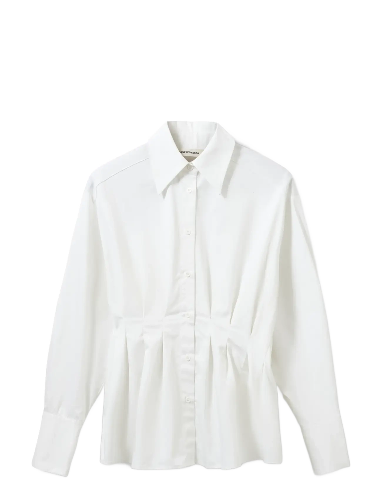 Sofie Schnoor MIKRASW FITTED SHIRT WITH PLEATS - Sofie Schnoor - OFF WHITE / white