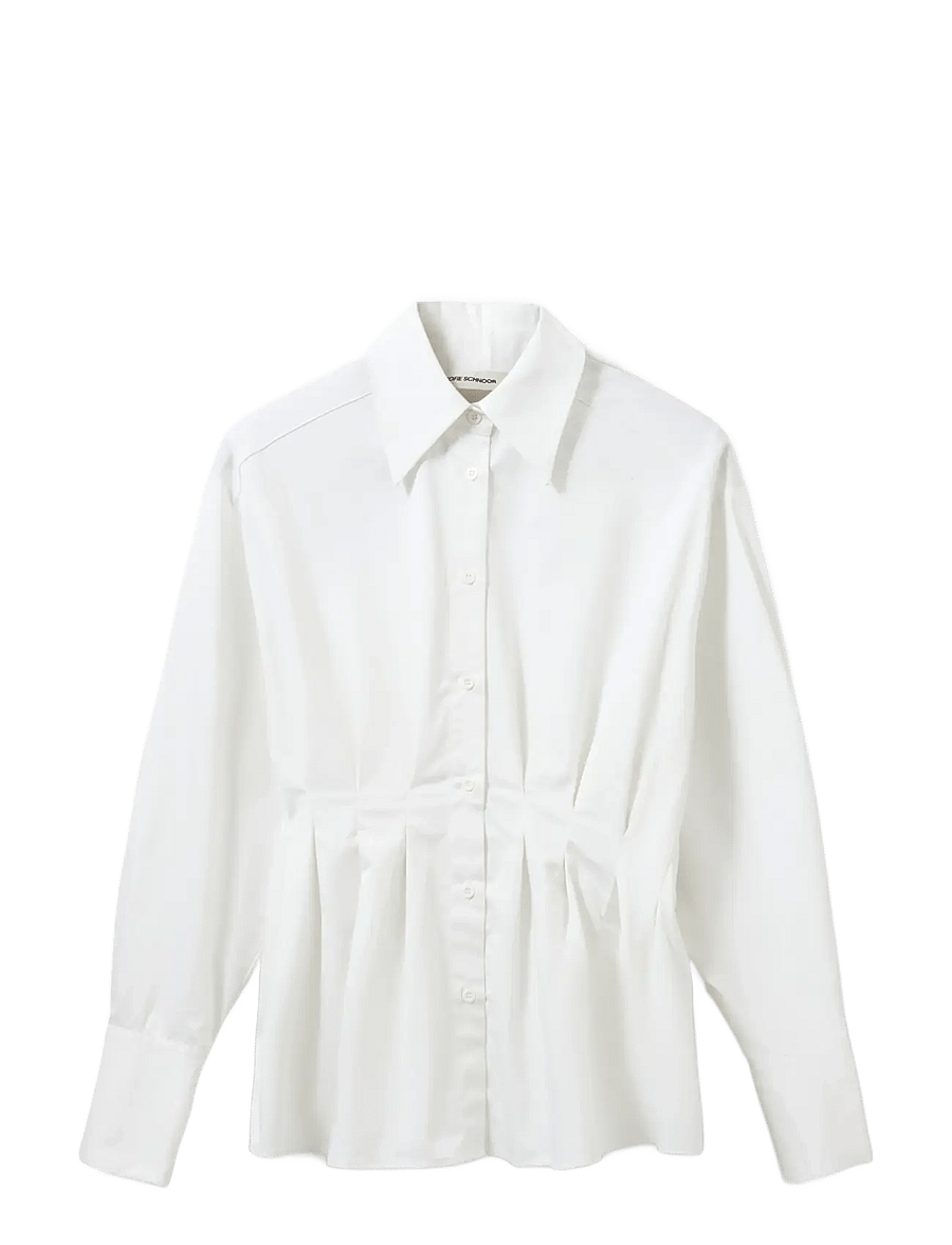 Sofie Schnoor - MIKRASW FITTED SHIRT WITH PLEATS - hemden - off white - 1