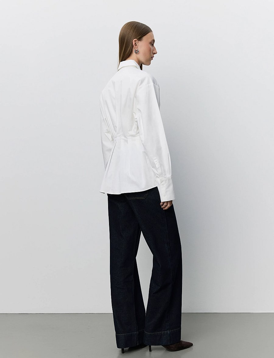 Sofie Schnoor - MIKRASW FITTED SHIRT WITH PLEATS - hemden - off white - 4