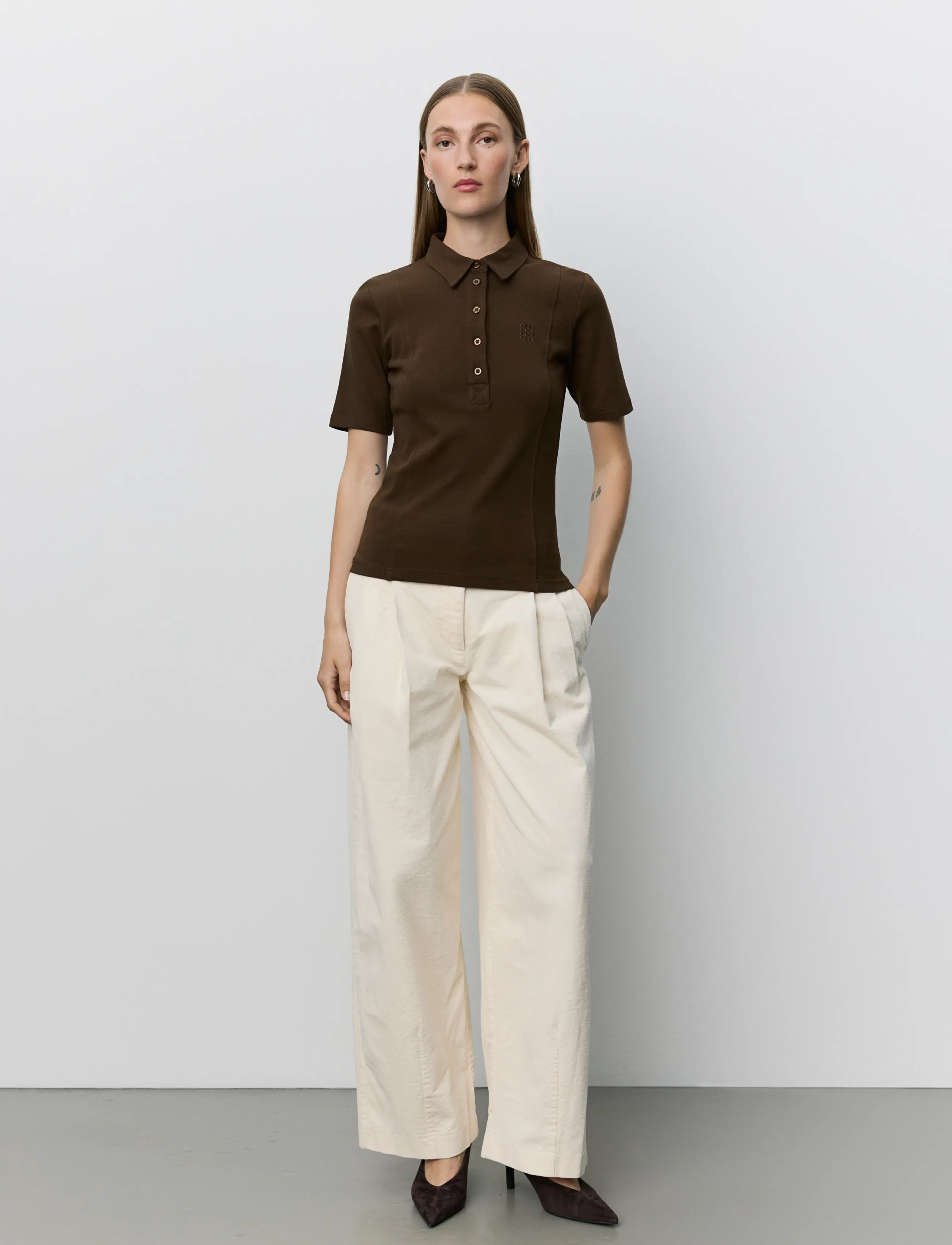 Baelasw Rib Polo Tee