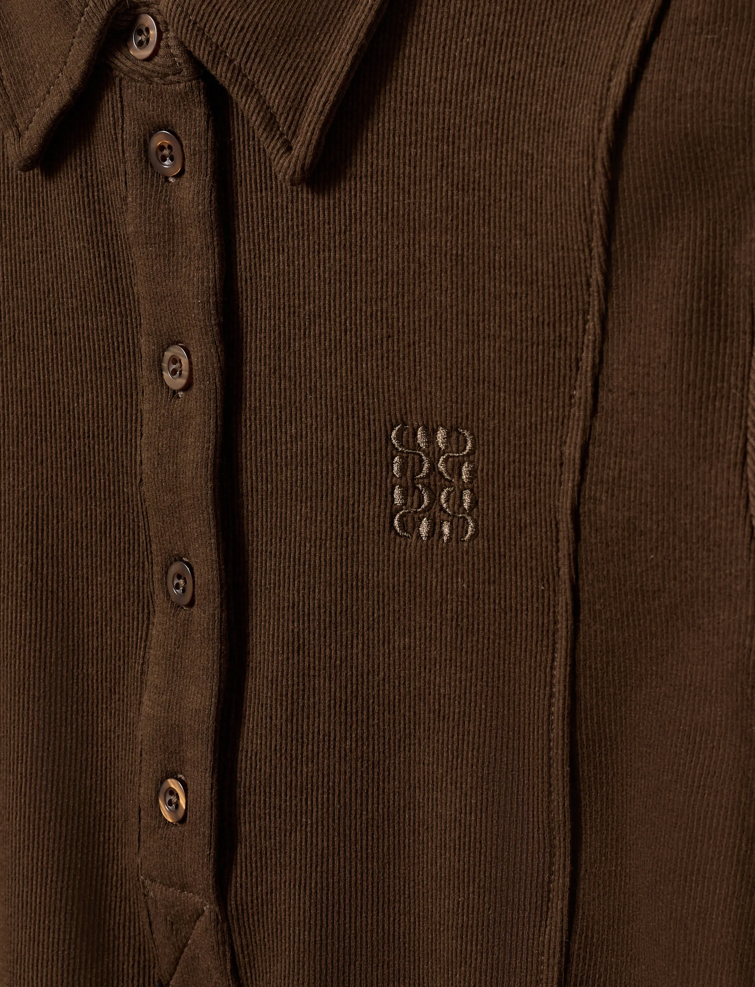 Sofie Schnoor - BAELASW RIB POLO TEE - poloer - dark brown - 5