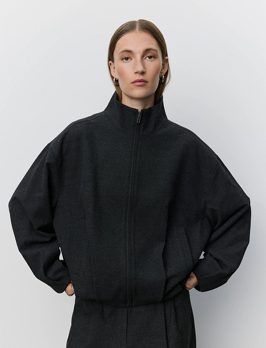 Sofie Schnoor - BECKYSW BOMBER JACKET - forårsjakker - dark grey - 0