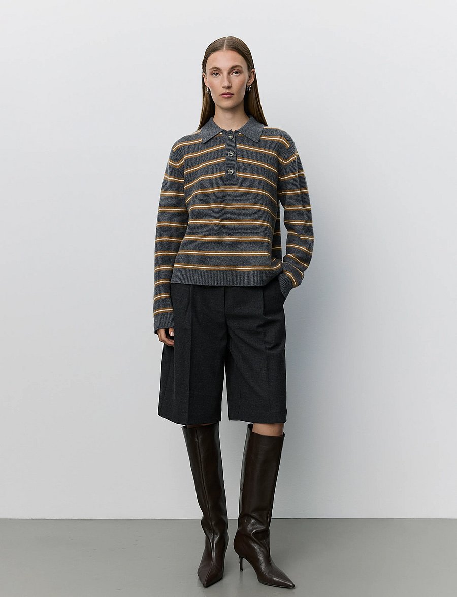 Sofie Schnoor - ELSYSW BERMUDA SUITING SHORTS - bermudashorts - dark grey - 0