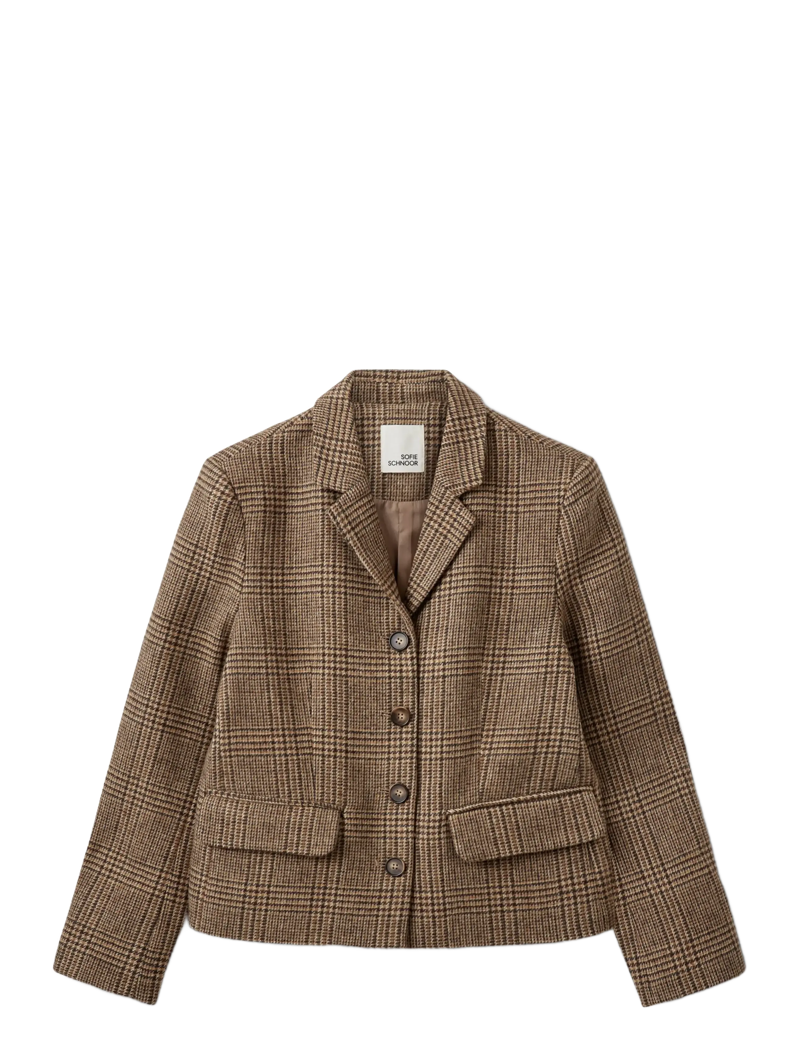 Sofie Schnoor ELLYSW SHORT BLAZER - Pintsakud - BROWN CHECK / brown