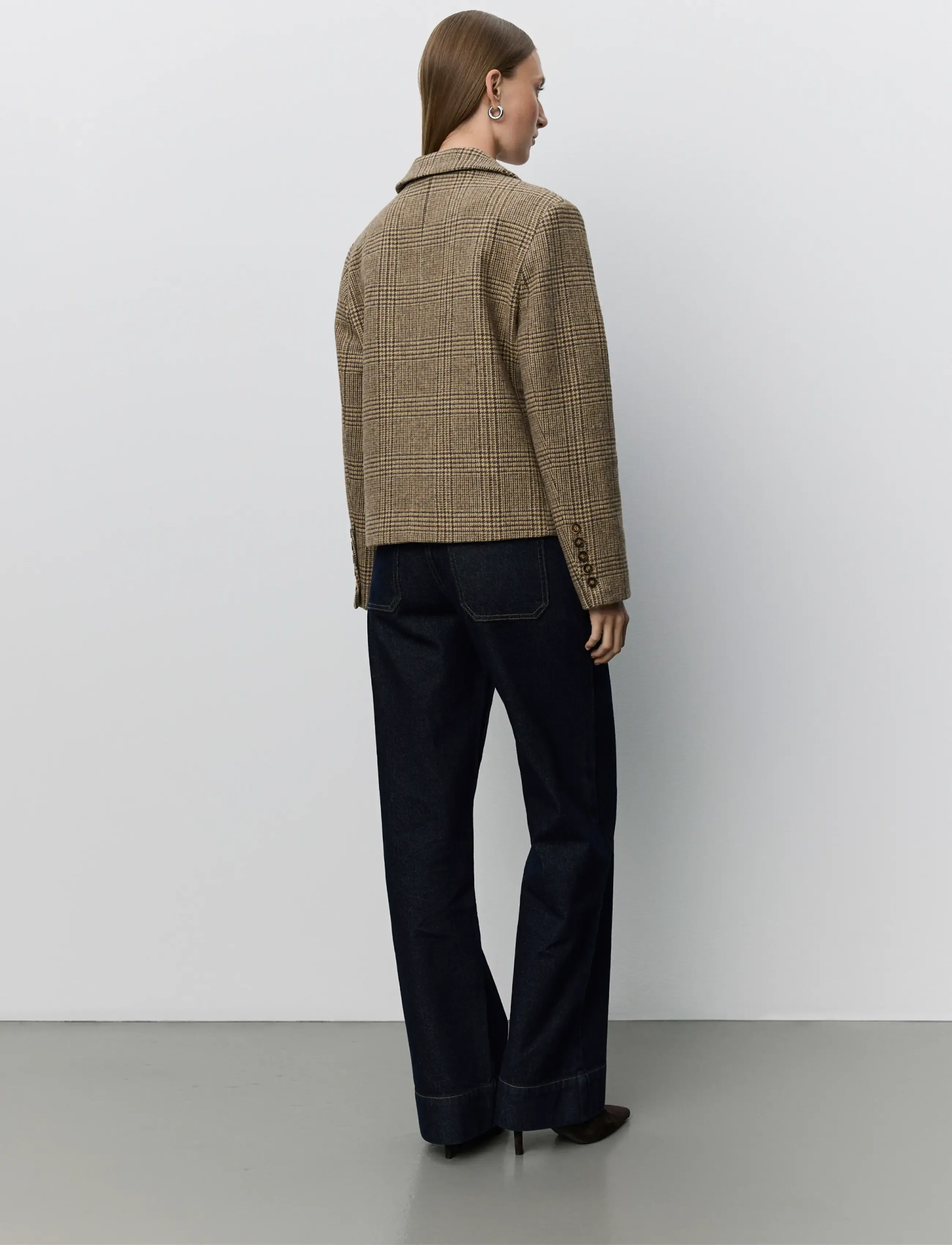 Sofie Schnoor - ELLYSW SHORT BLAZER - brown check - 5