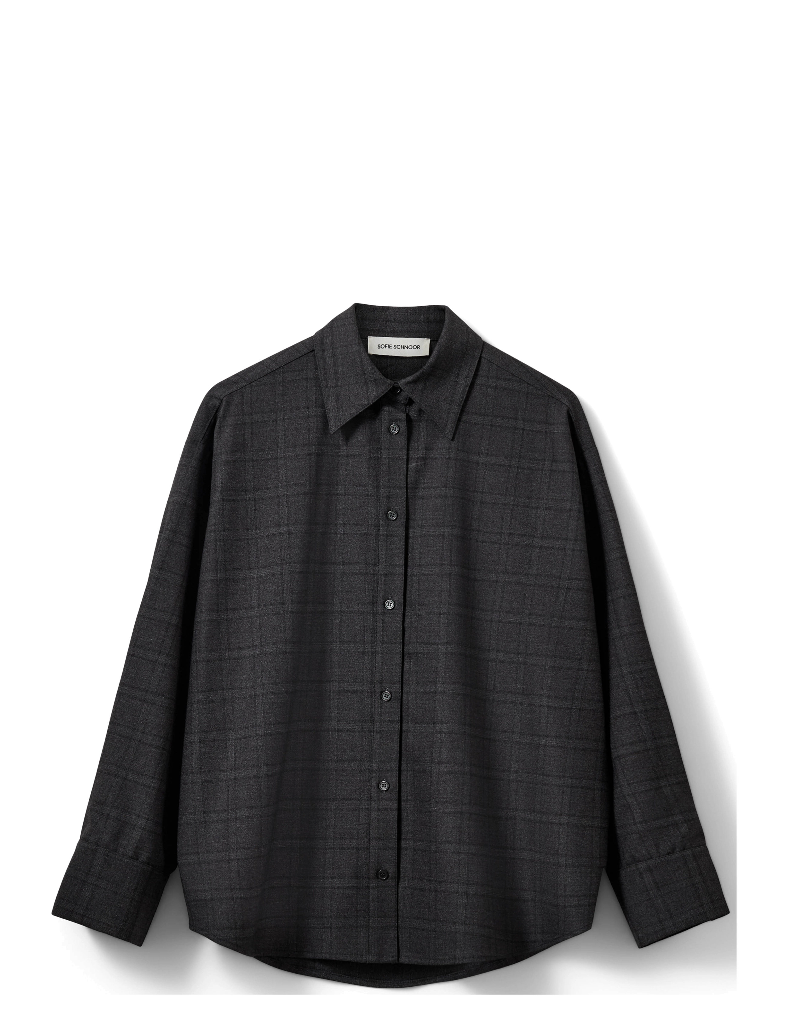 Sofie Schnoor SIMASW OVERSIZED SHIRT - Overshirts - GREY CHECK / grey