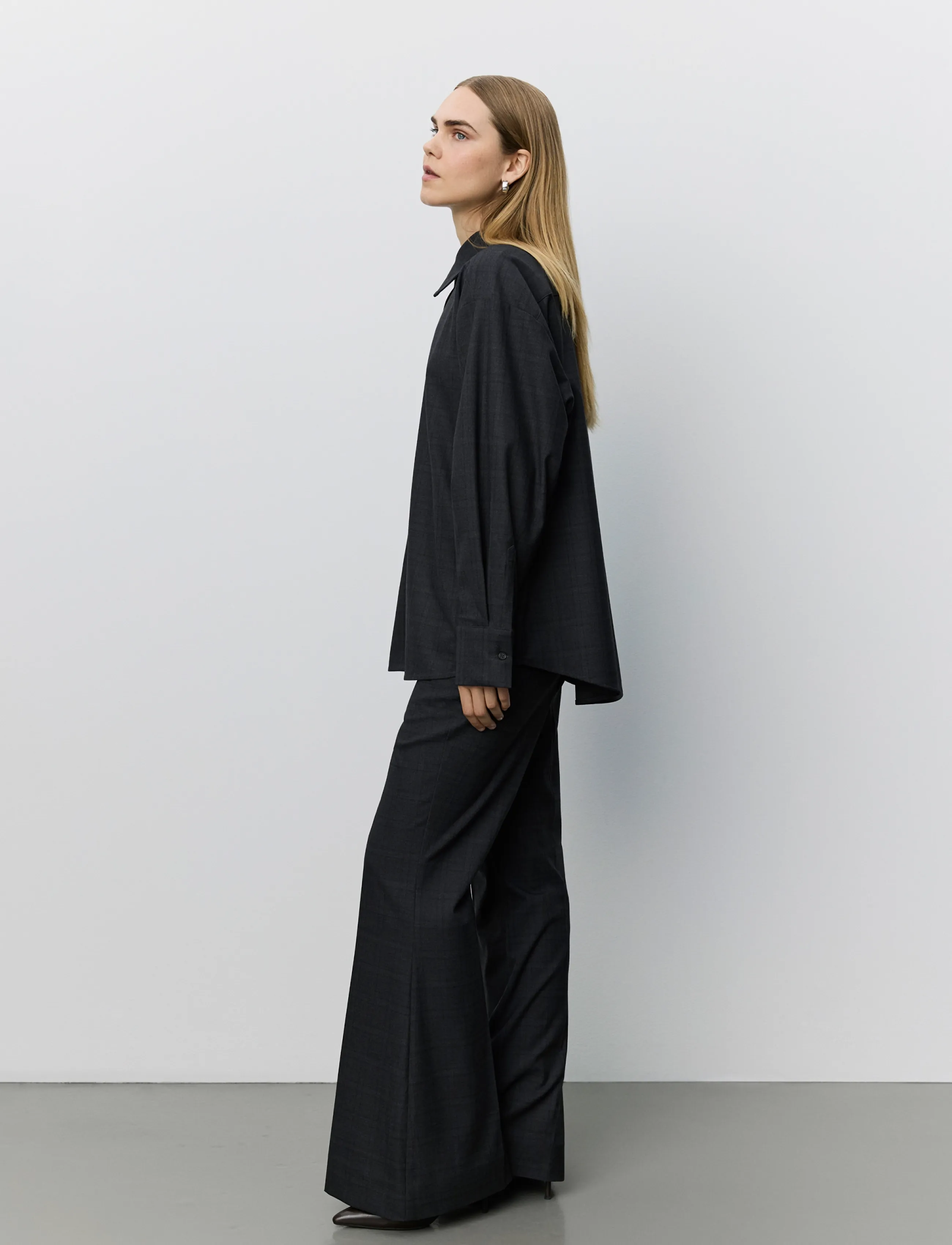 Sofie Schnoor - SIMASW OVERSIZED SHIRT - overshirts - grey check - 3