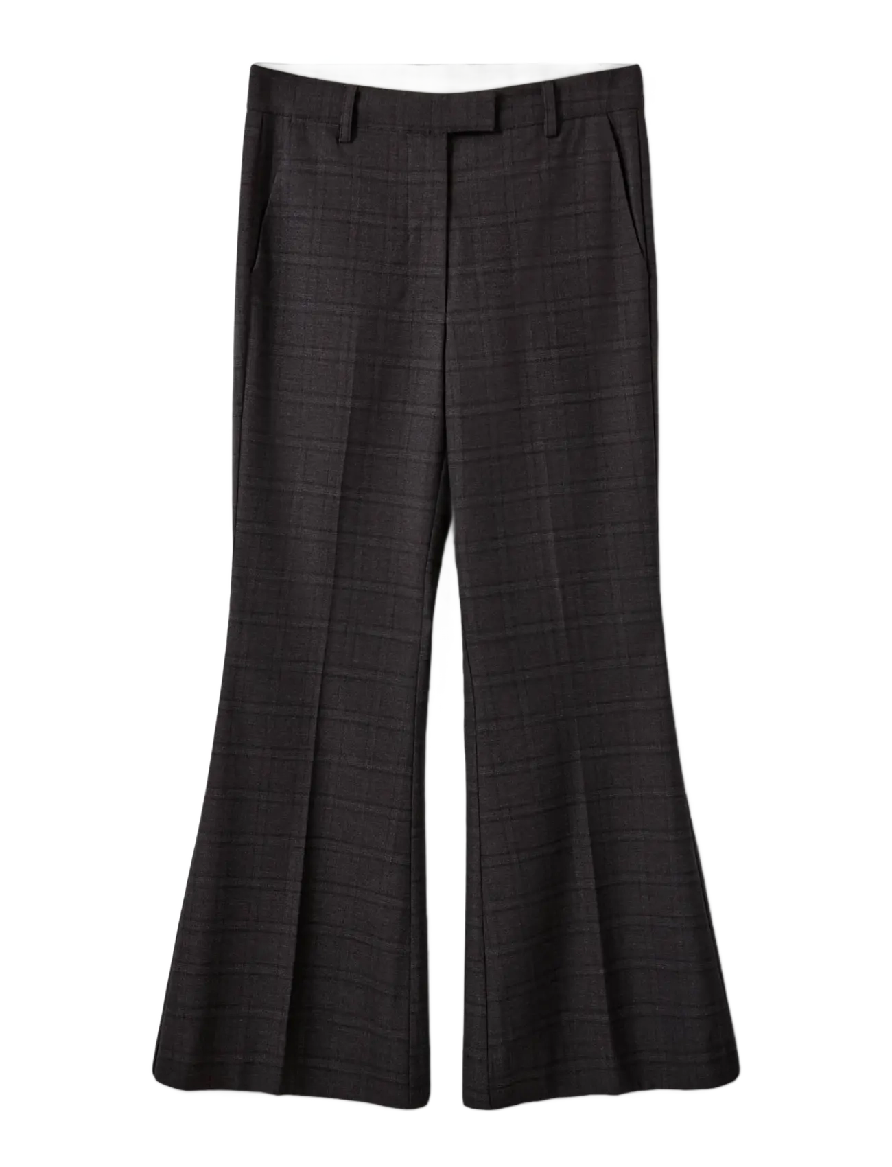Sofie Schnoor - FLARISSW CHECKED FLARED TROUSERS - schlaghosen - grey check - 1