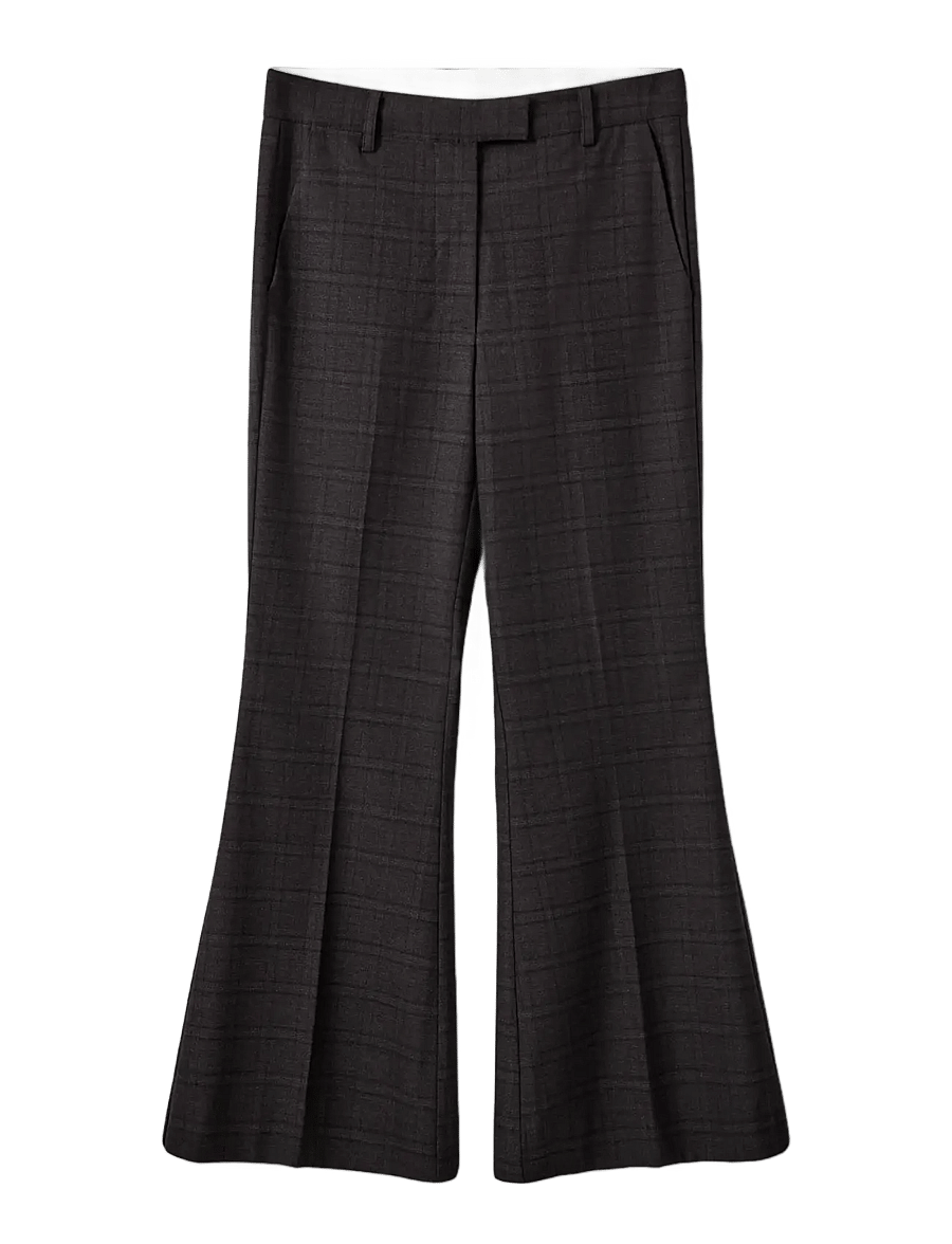 Sofie Schnoor - FLARISSW CHECKED FLARED TROUSERS - schlaghosen - grey check - 1