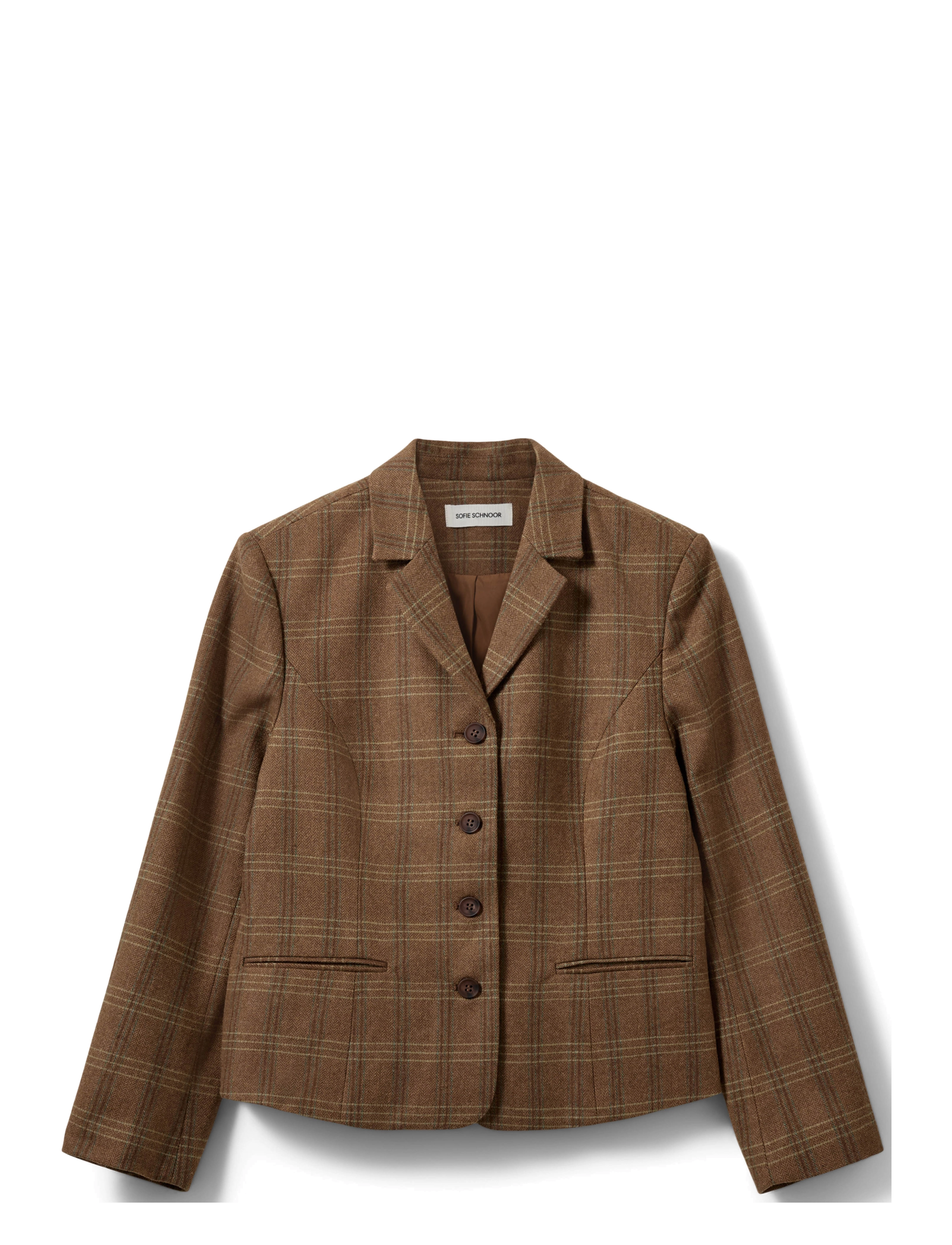 Sofie Schnoor POPPYSW CHECKED BLAZER - Sofie Schnoor - MAPLE BROWN CHECK / brown