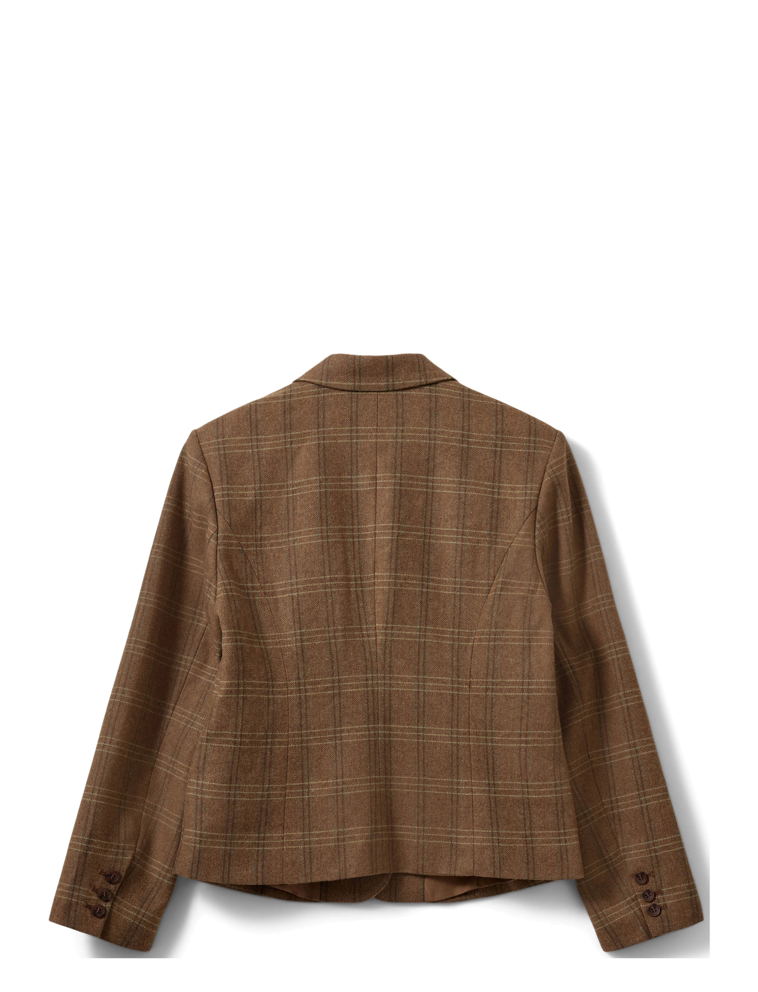 Sofie Schnoor - POPPYSW CHECKED BLAZER - einreihige blazer - maple brown check - 2