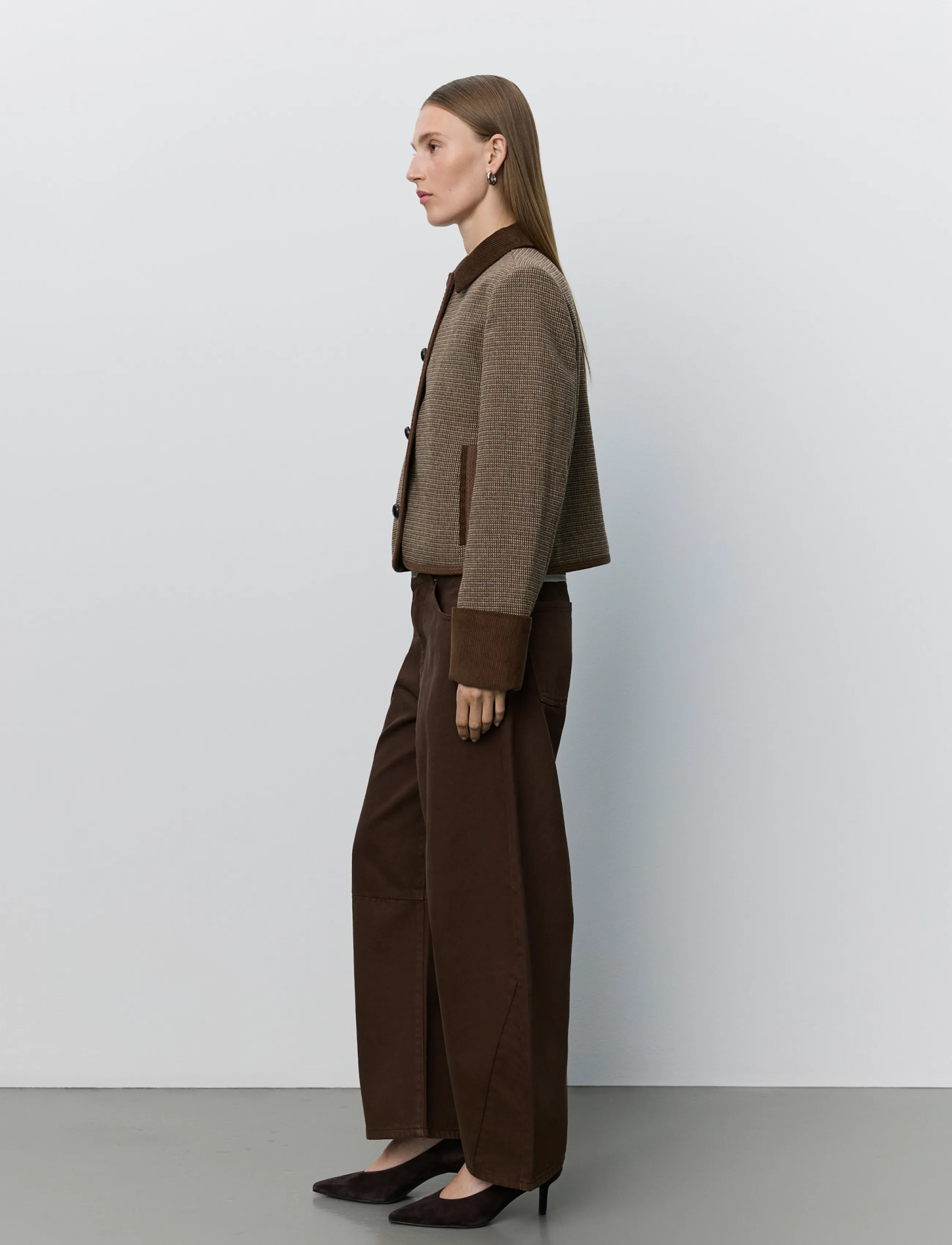 Sofie Schnoor - KAMIKKASW SHORT JACKET - frühlingsjacken - brown check - 5