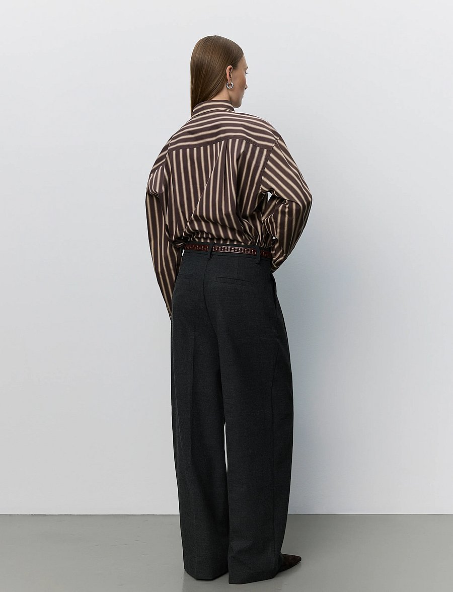 Sofie Schnoor - MERCYSW OVERSIZED SHIRT - hemden - brown striped - 0