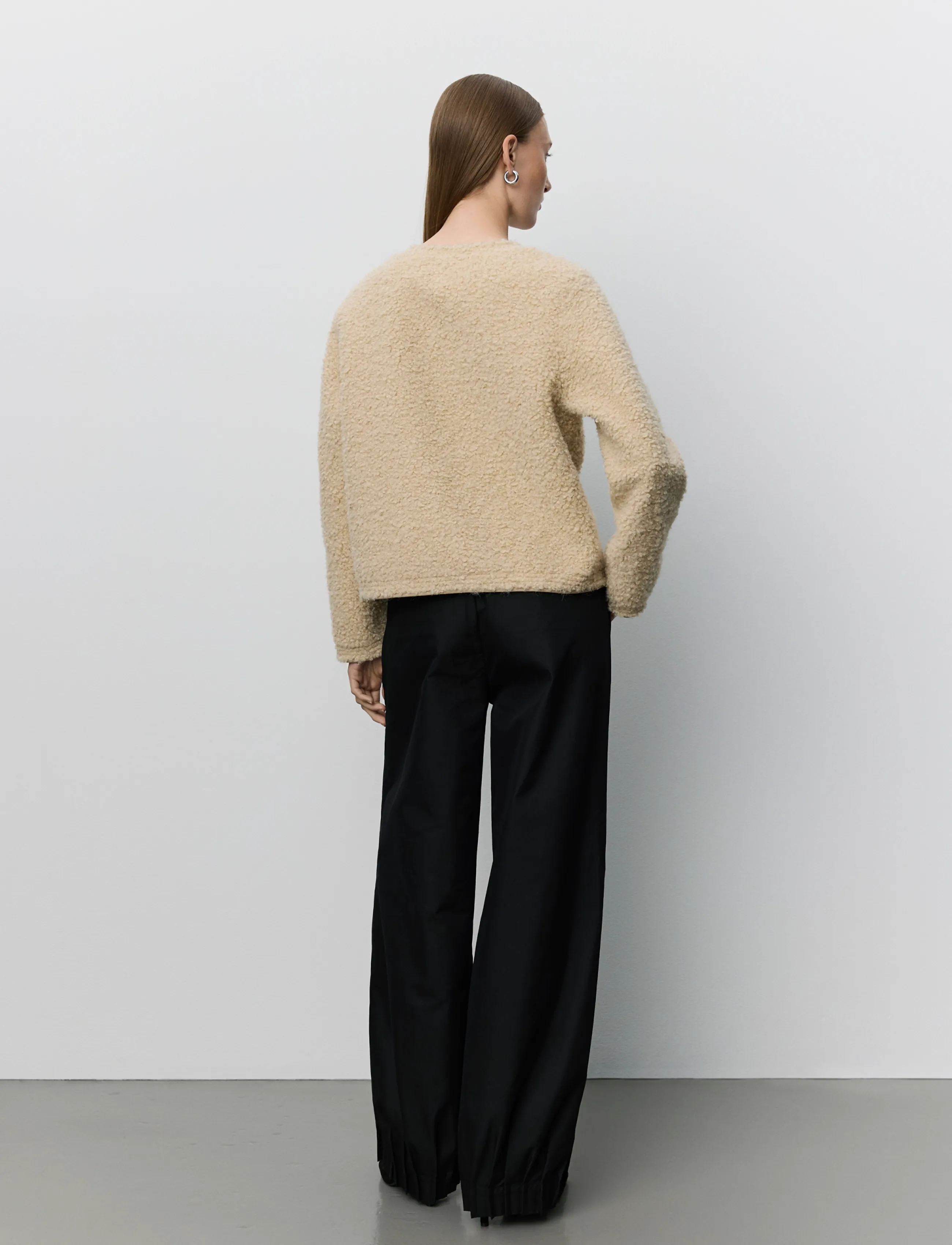 Sofie Schnoor - LOUANASW PLEATED TROUSERS - hosen mit geradem bein - black - 4