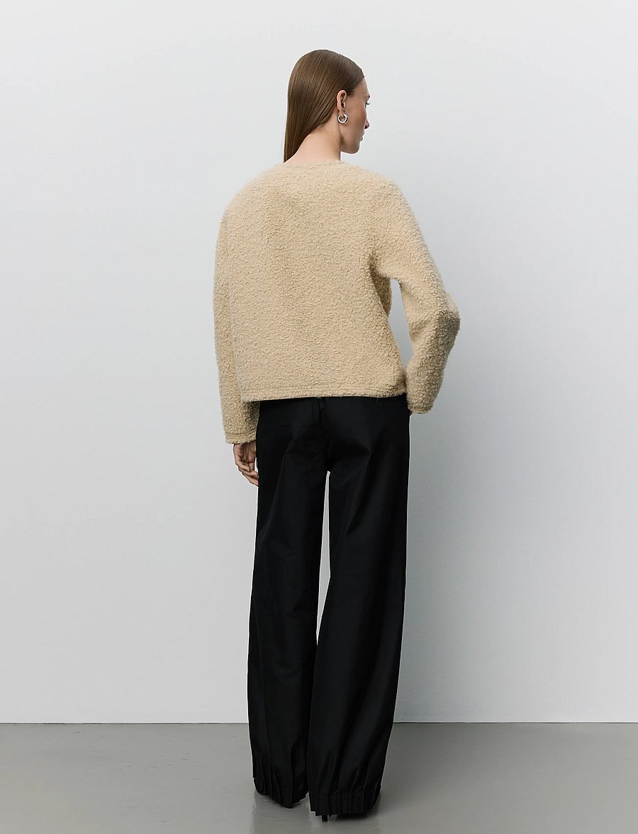 Sofie Schnoor - LOUANASW PLEATED TROUSERS - hosen mit geradem bein - black - 4
