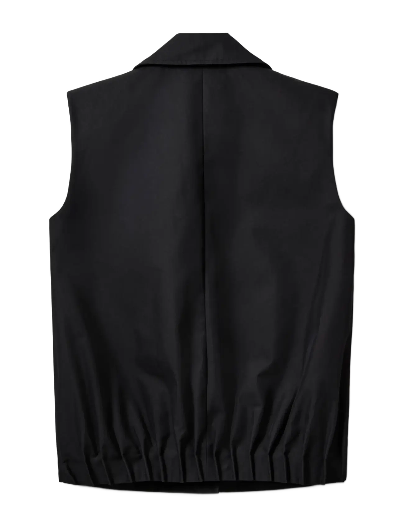 Sofie Schnoor - LANEASW PLEATED HEM VEST - jeansvästar - black - 2
