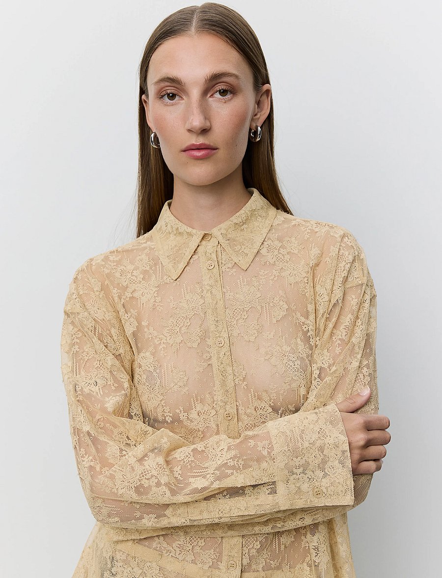 Sofie Schnoor - SYLVINESW DISTRESSED SHIRT - langærmede skjorter - sand - 4