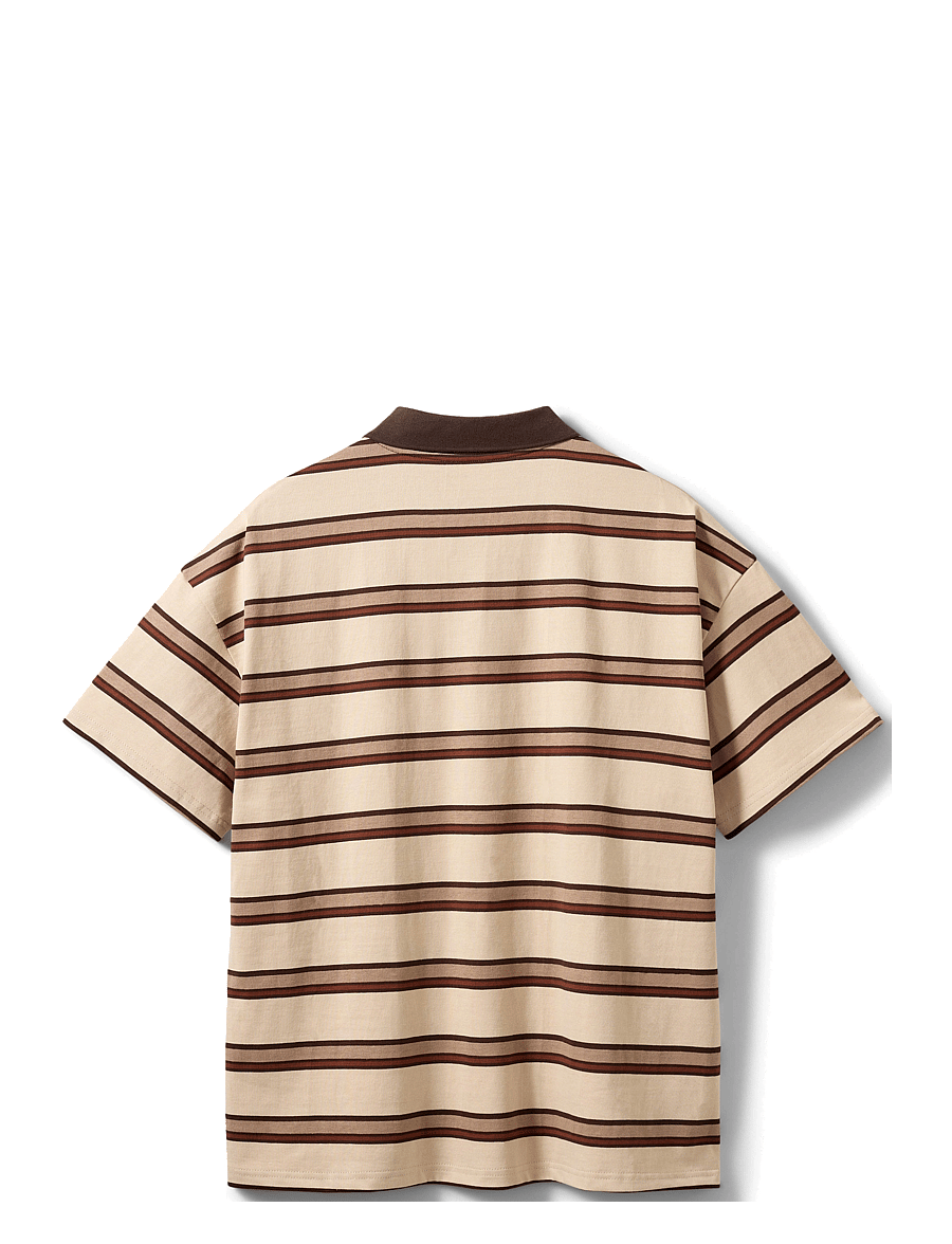 Sofie Schnoor - PILSW POLO T-SHIRT - brown striped - 2